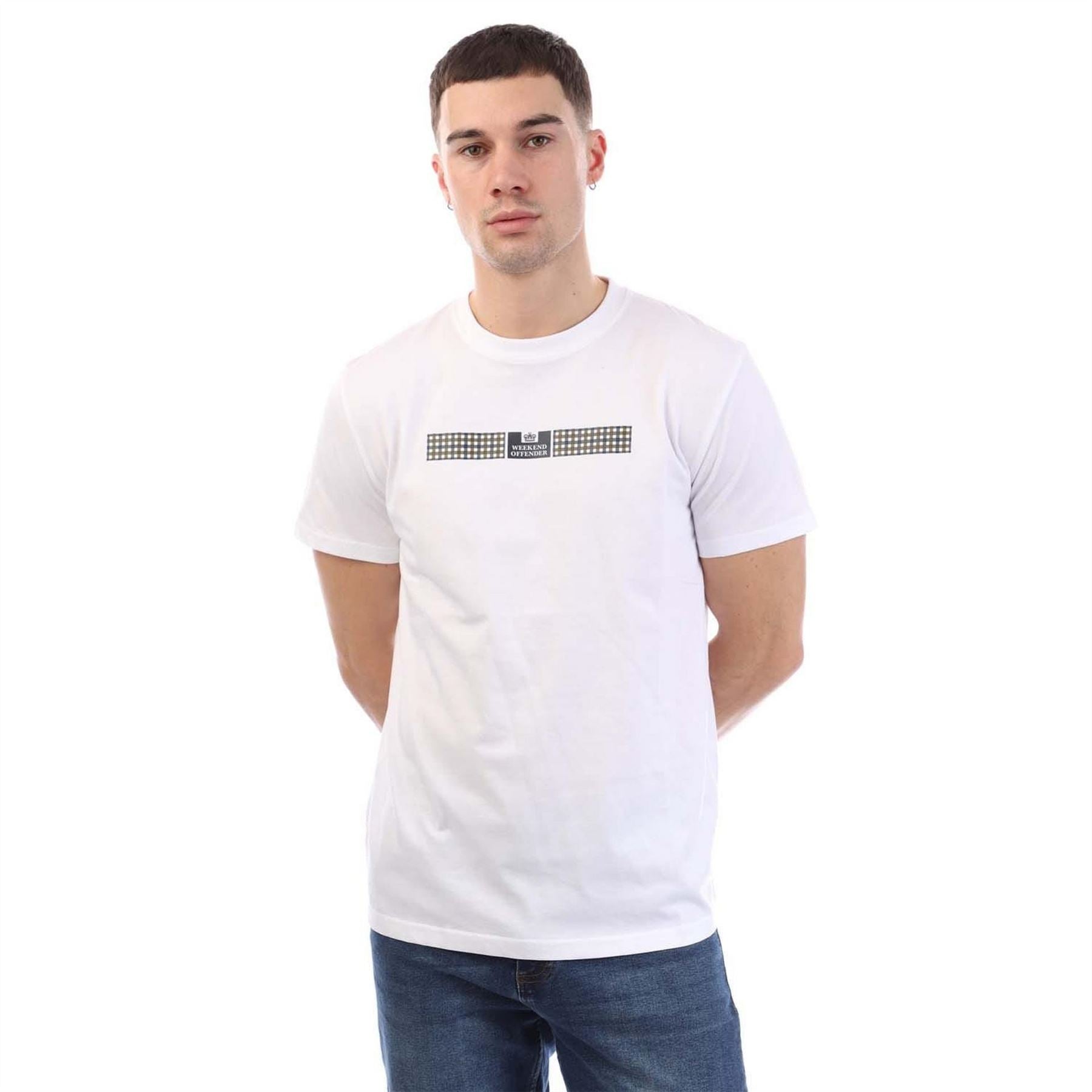 Weekend Offender Shareck Check T Shirt