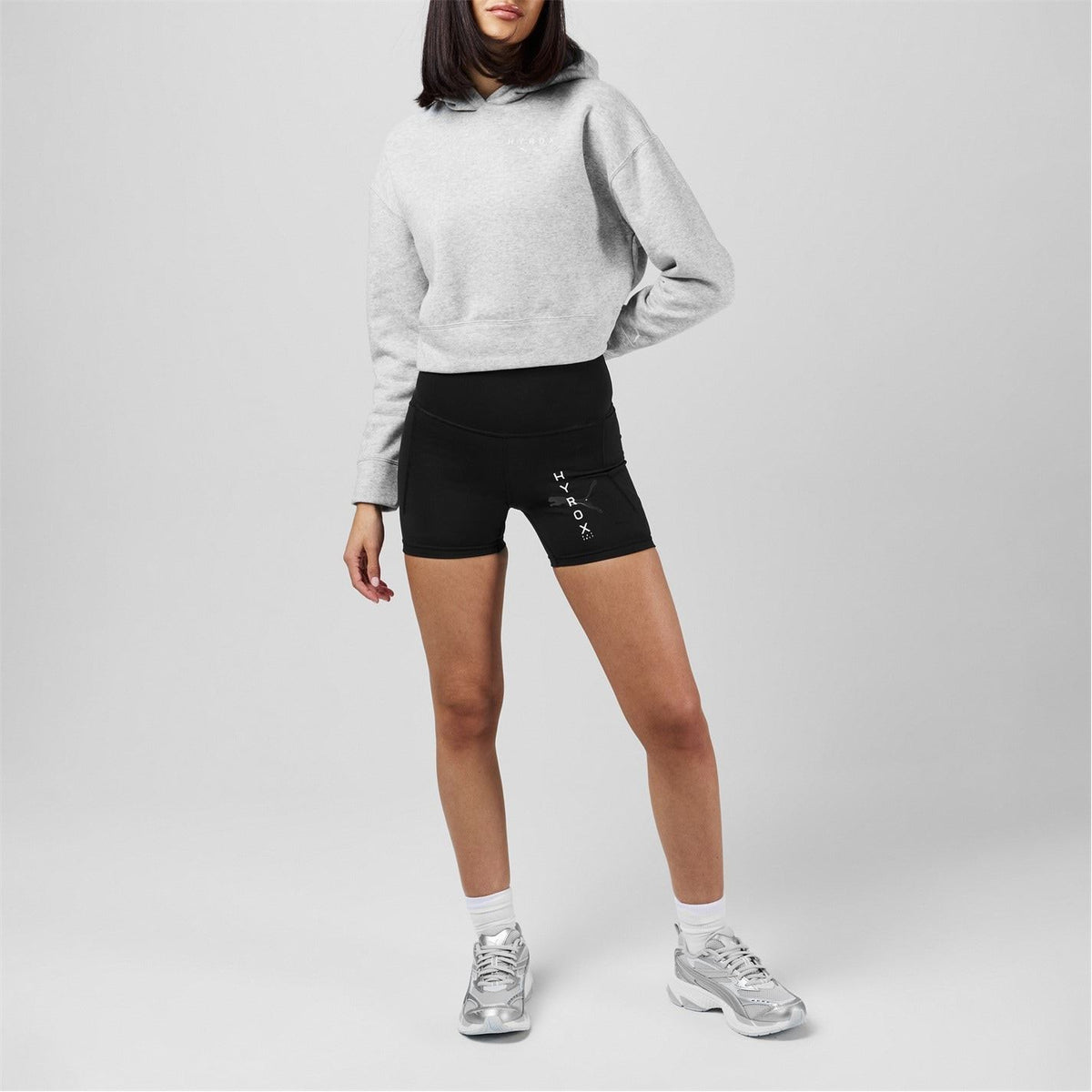 Puma Hyrox Hooded Cropped Relaxed Sweatshirt