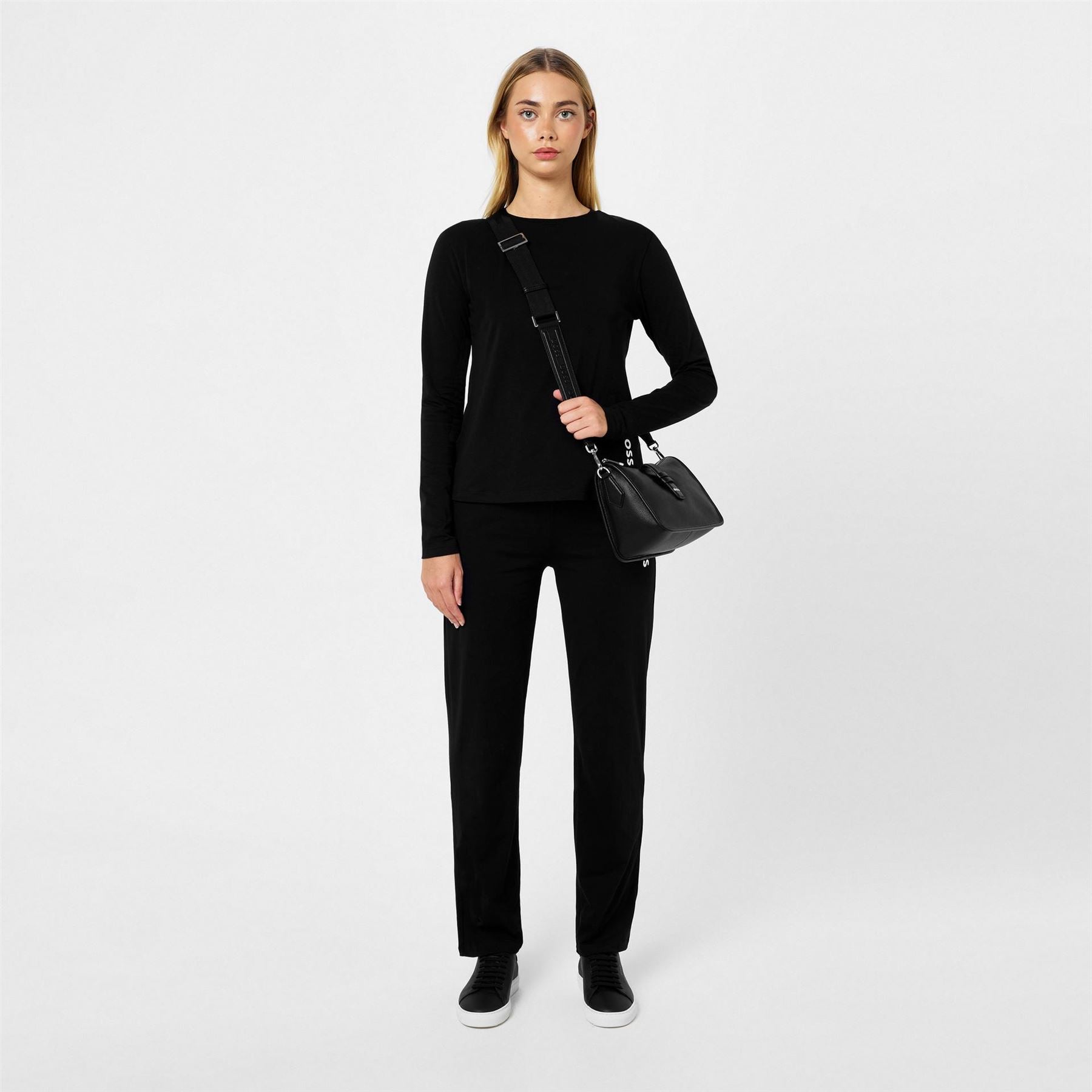 Boss Crew Neck Long Sleeve Relaxed Fit Pyjama Set