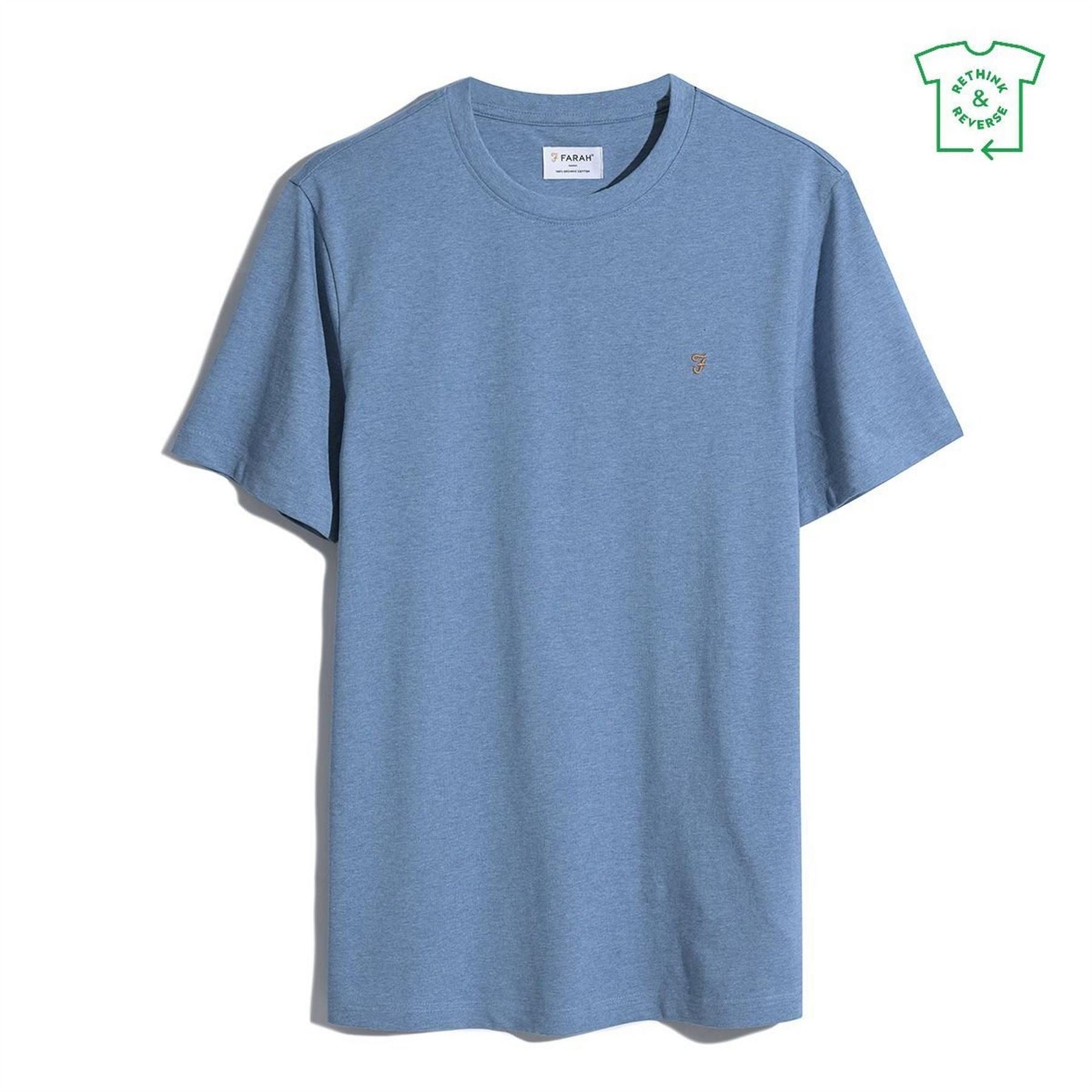 Farah Regular Fit Crew Neck Short Sleeve T-Shirt