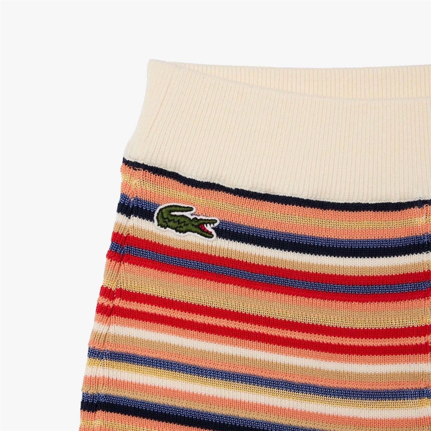 Lacoste Waist Striped Cotton Shorts