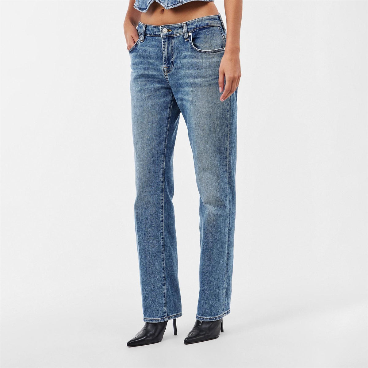 7 For All Mankind Calie Five Pocket Straight Leg Jeans