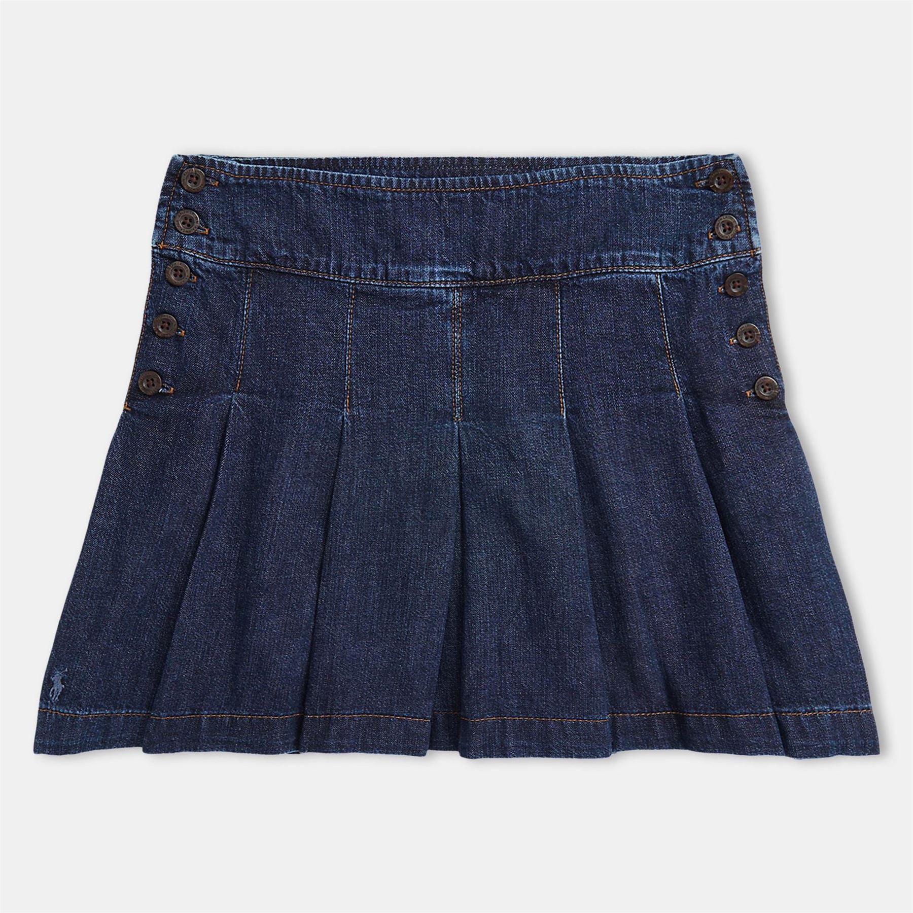 Polo Ralph Lauren Pleated Mini A-Line Skirt