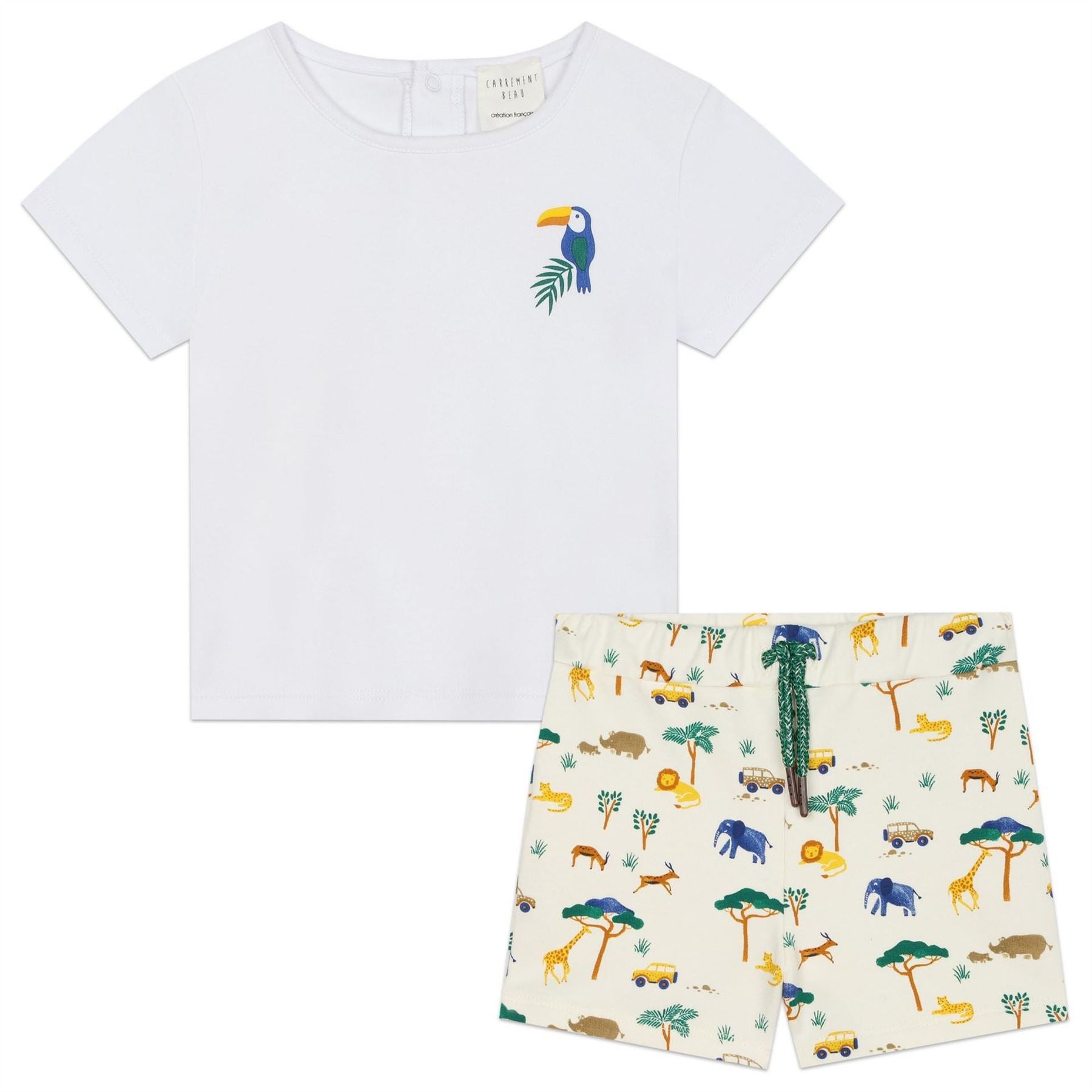 Carrement Beau Crew Neck Short Sleeve T-Shirt and Short Set