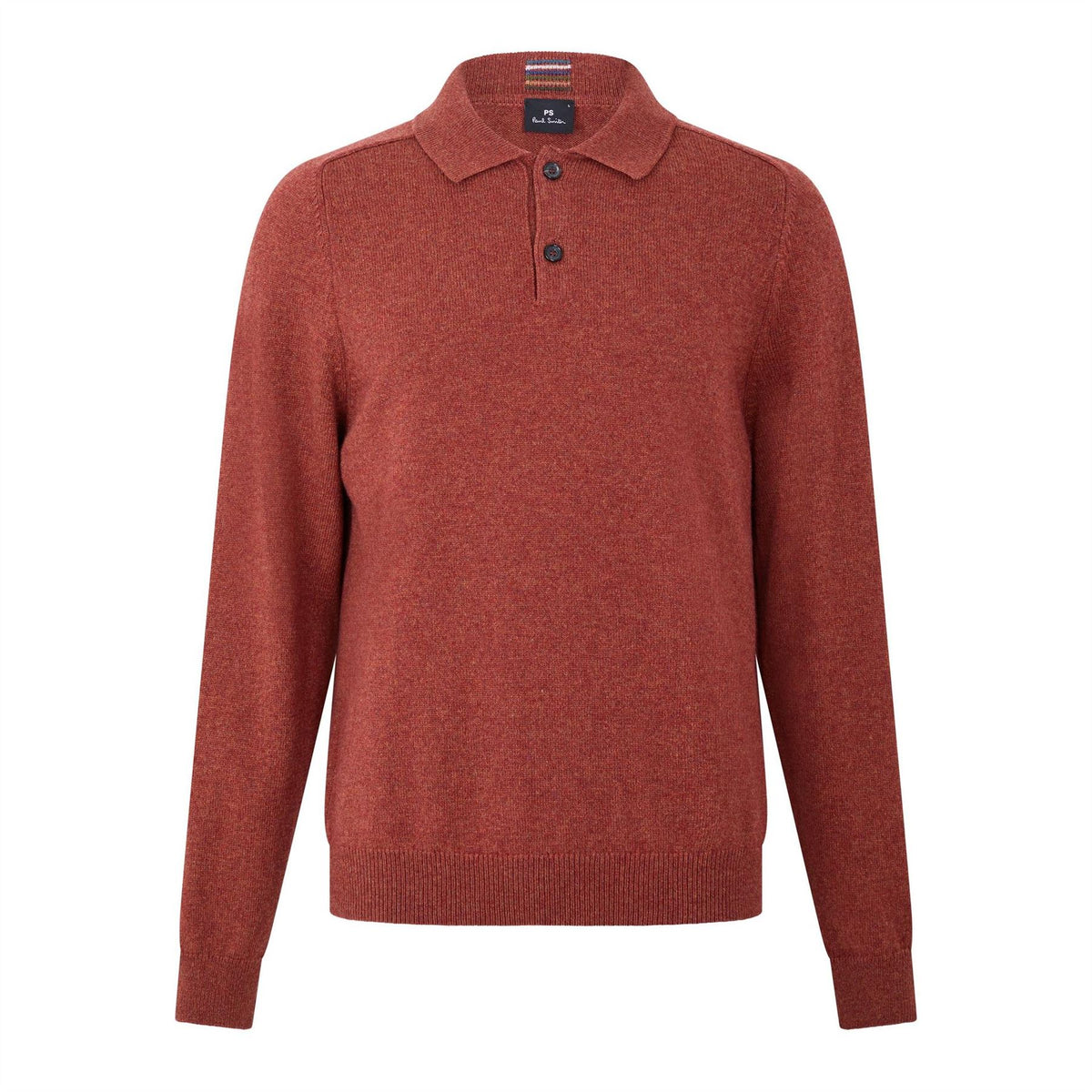 PS Paul Smith Wool Ls Knit Polo