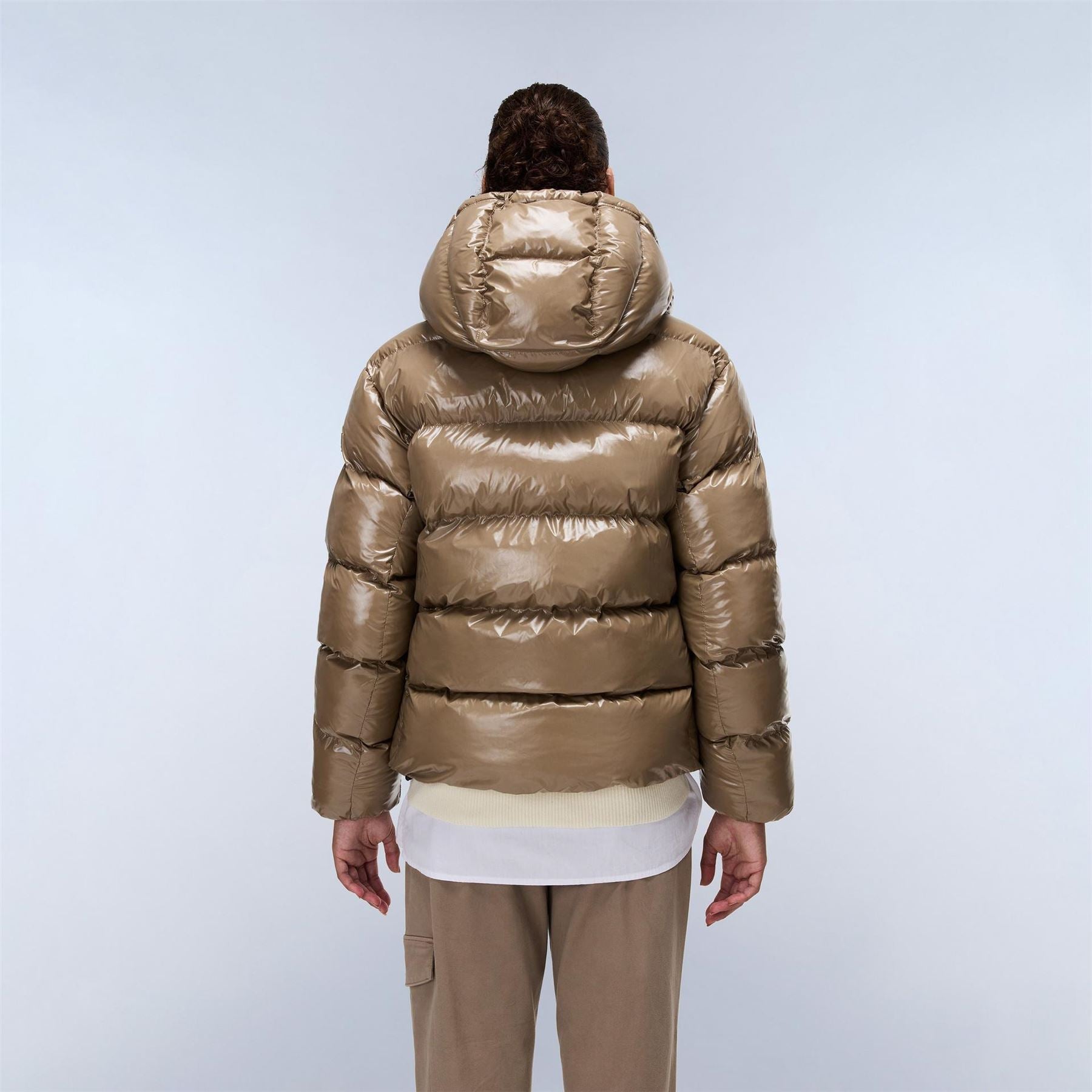Napapijri Glane Mirror Zip Adjustable Hood Short Puffer Jacket
