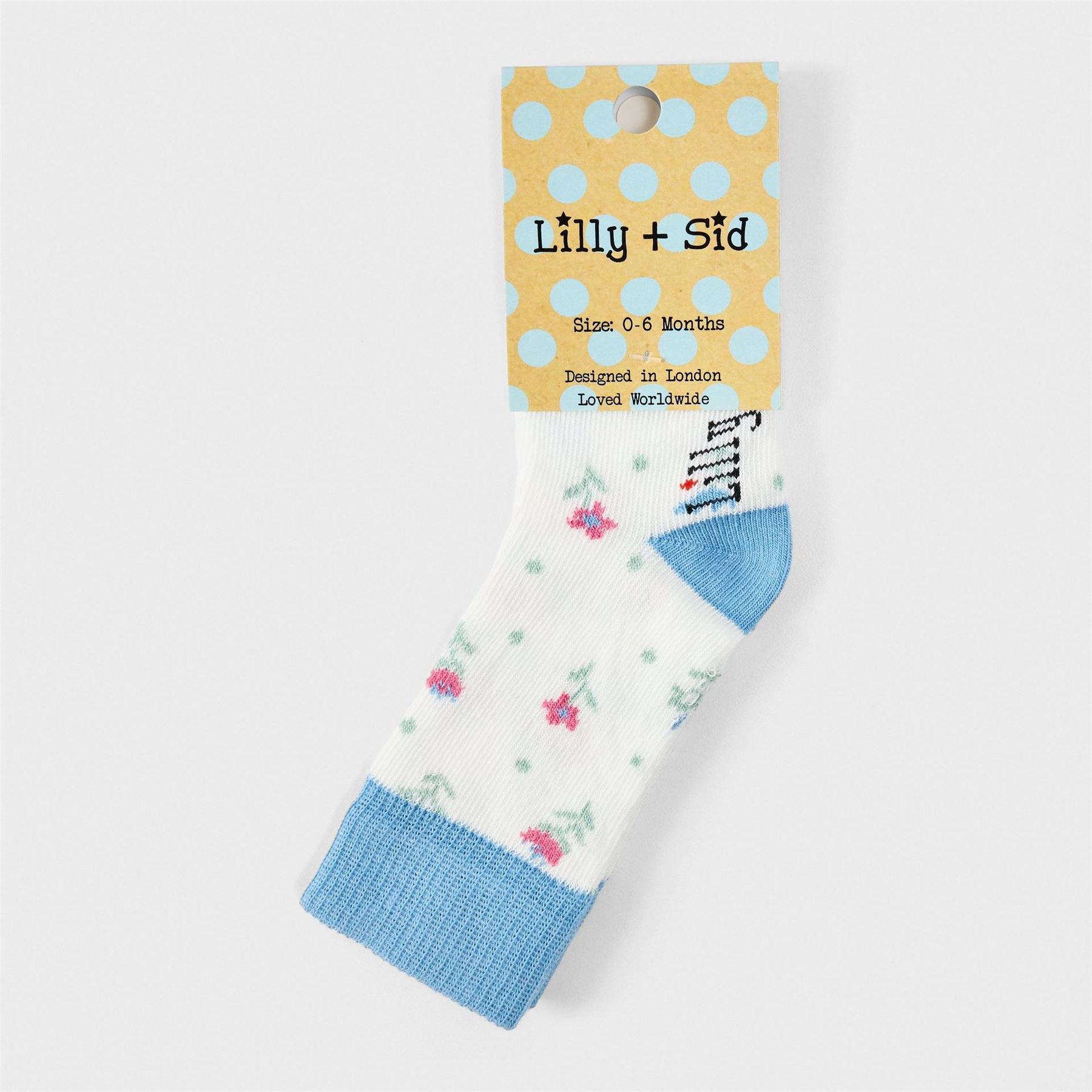 Lilly and Sid Floral Knee High Socks
