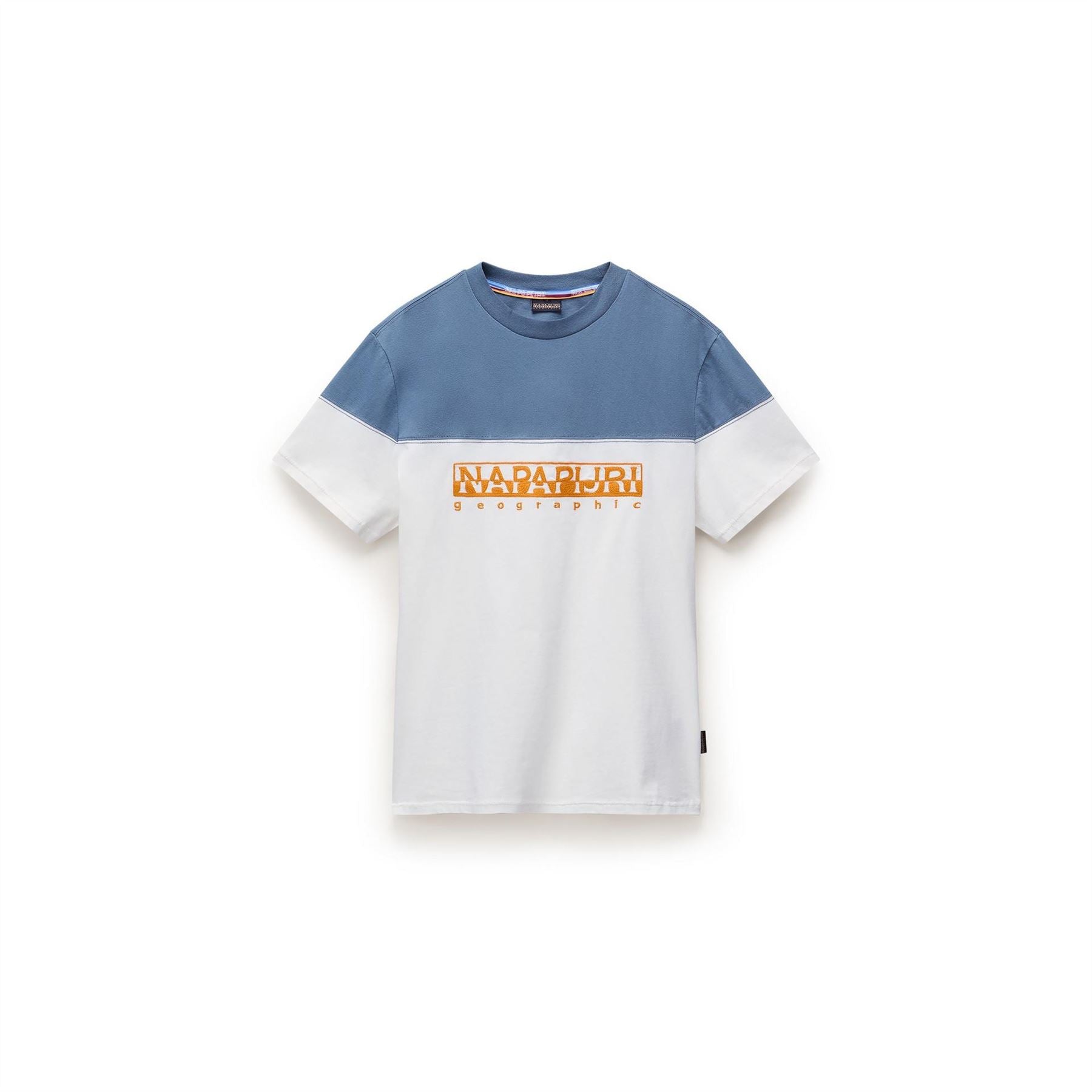Napapijri Saturnia Geographic Print Crew Neck T-Shirt