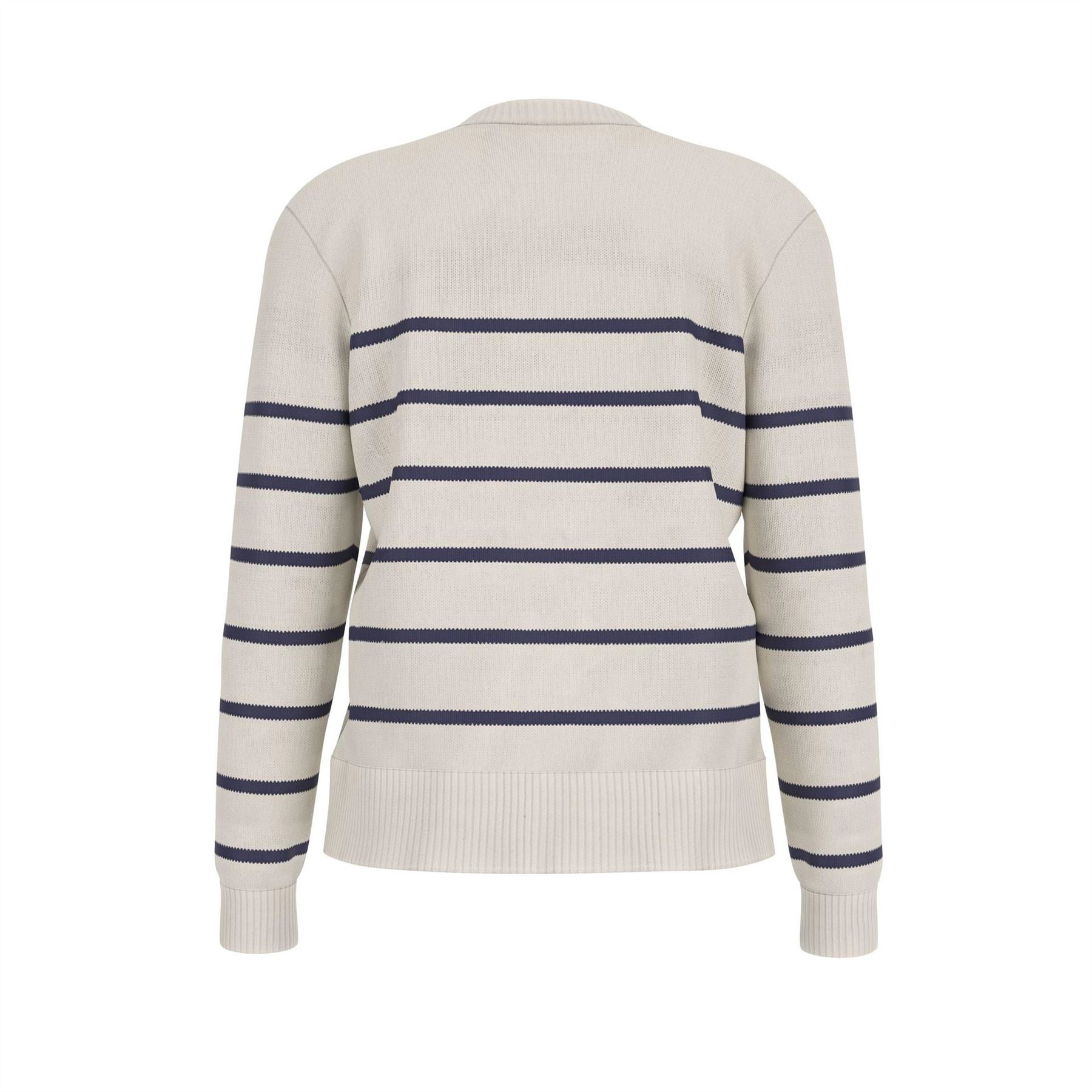 Guess Stripe Knitted Crew Neck Jumper