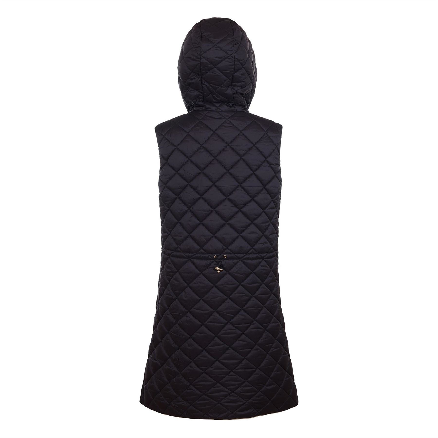 Museum L Hooded Solid Patterned Gilet