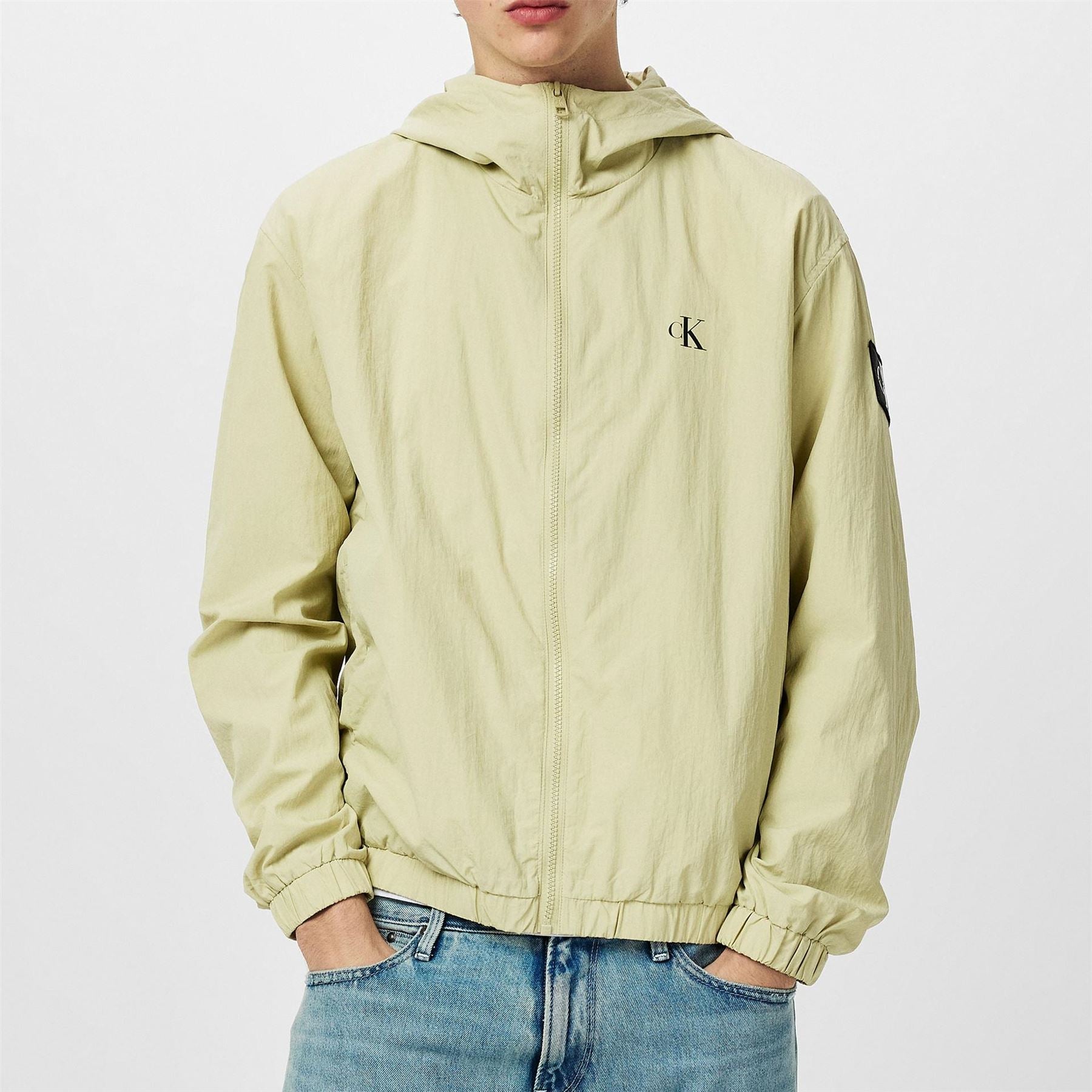 Calvin Klein Jeans Hooded Windbreaker Regular Fit Jacket