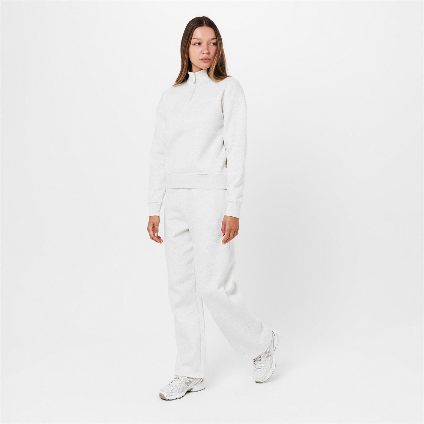 USA Pro Heathered Wide Leg Fleece Sweatpants