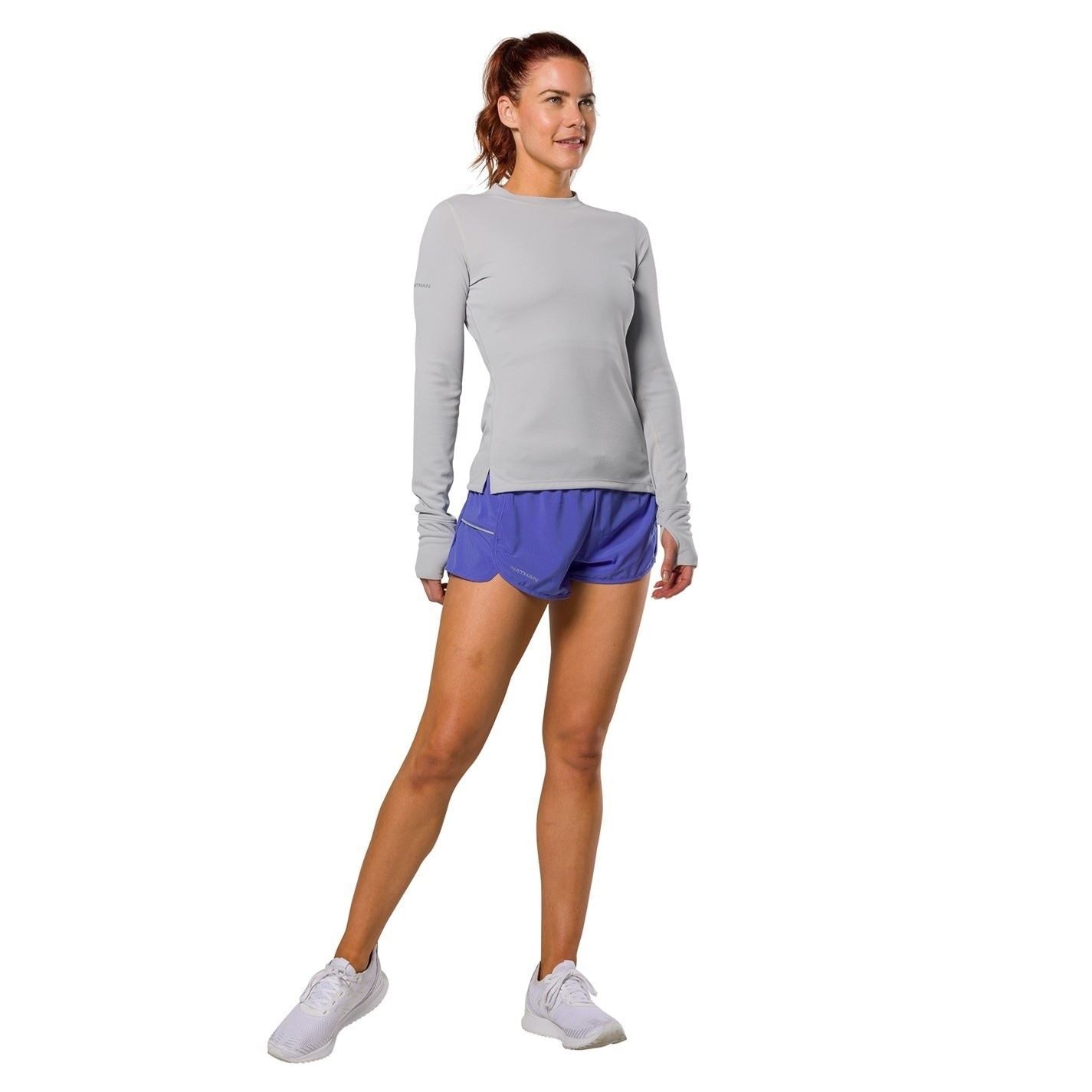 Nathan Rise Slim Fit Reflective Trim Long Sleeve Thumb Hole Tops