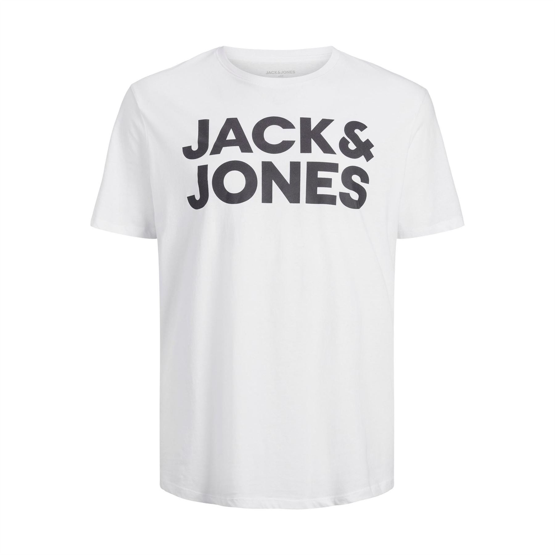 Jack and Jones Mens Short Sleeve Logo T-Shirt Plus Size