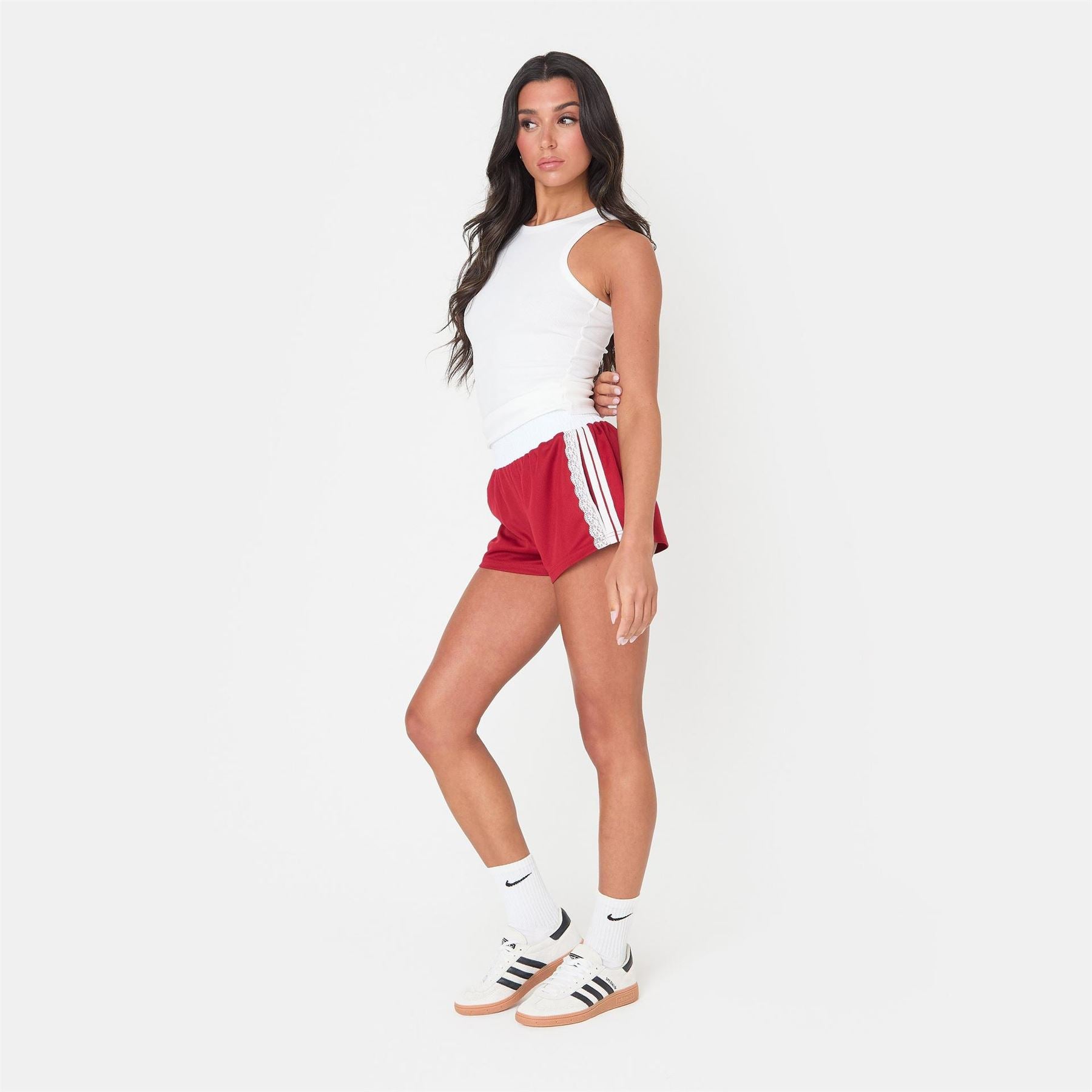 I Saw It First Open Pockets Woven Tracksuit Shorts