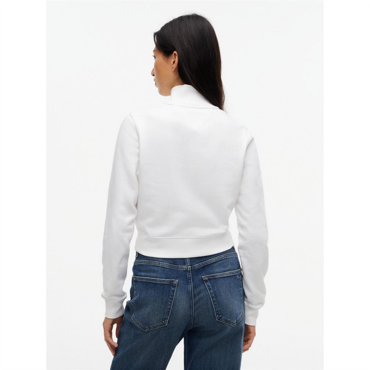 Tommy Jeans Essential Fitted Full Zip Cotton Fleece