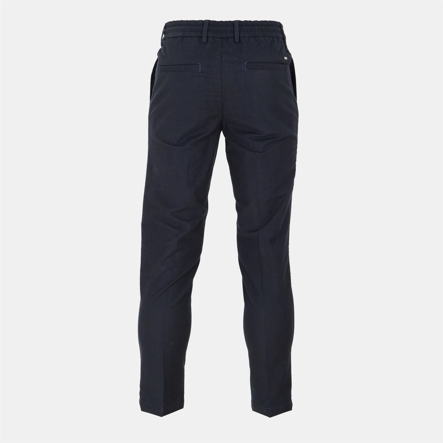 Boss Kane Solid Patterned Straight Trousers