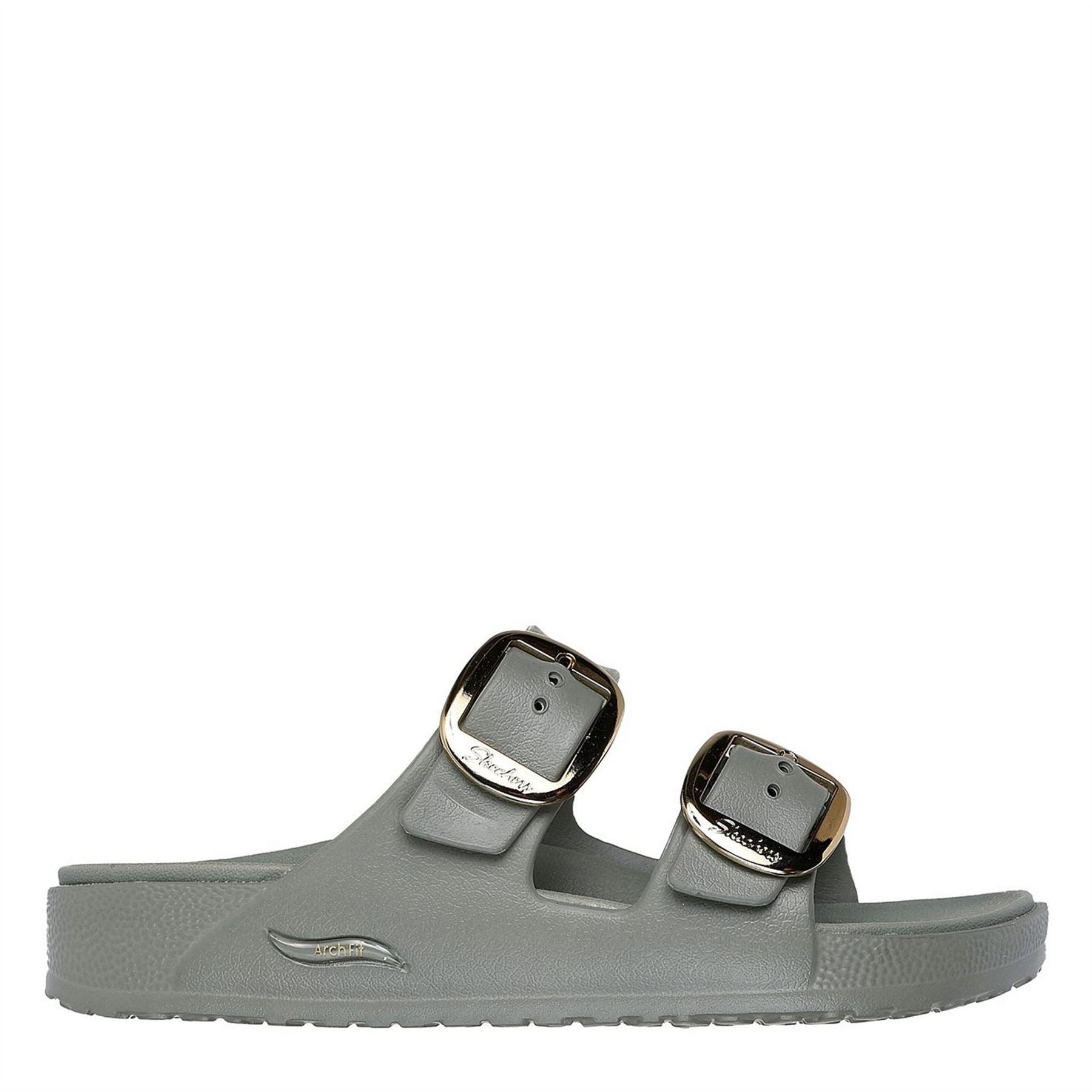 Skechers Molded Double Band Flat Slide Sandals