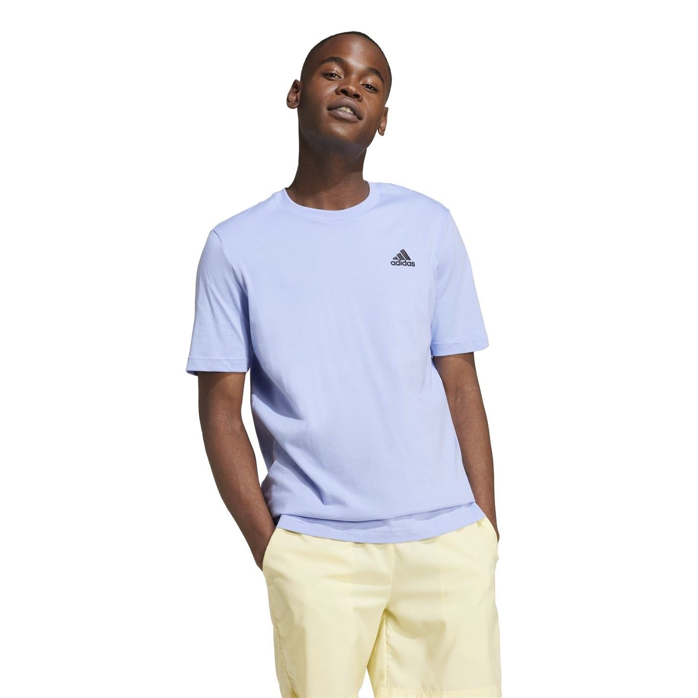 adidas Mens Essentials Single Jersey Logo T-Shirt