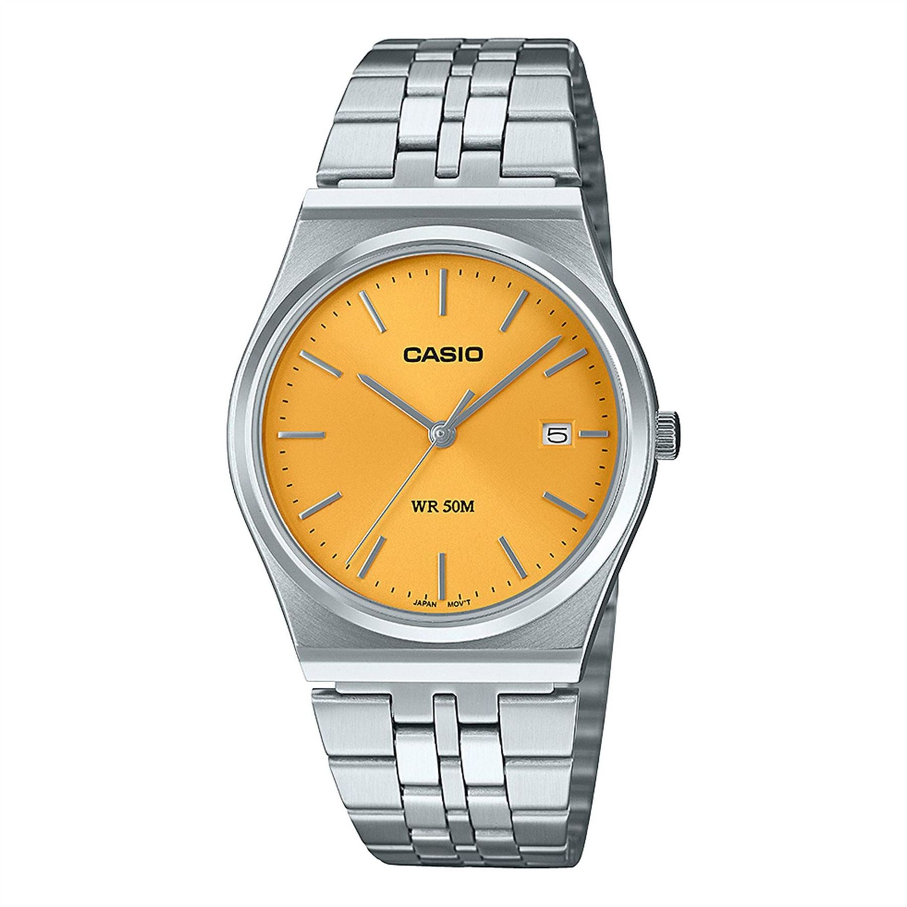 Casio Mtp B145d Digital Steel Bracelet Watch