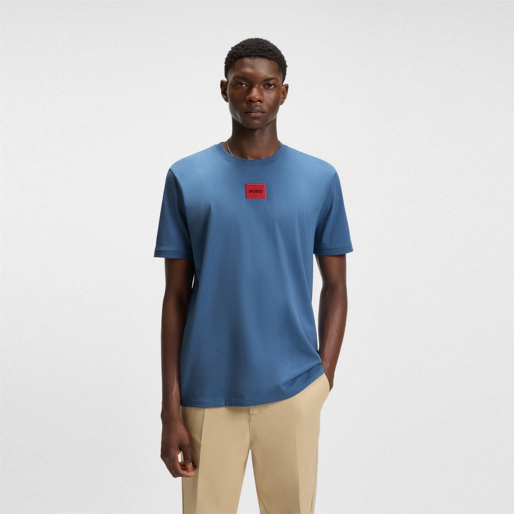 Hugo HUGO Diragolino Contemporary T Shirt with Logo Detail