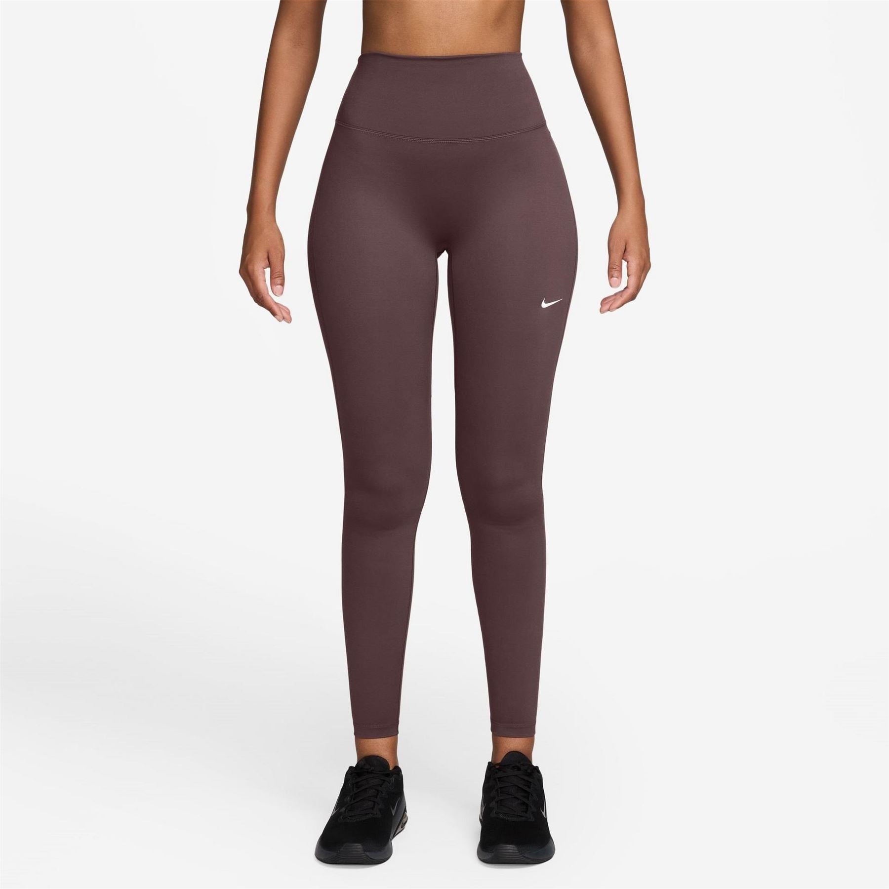 Nike Womens One Seamless Front High Waisted Leggings
