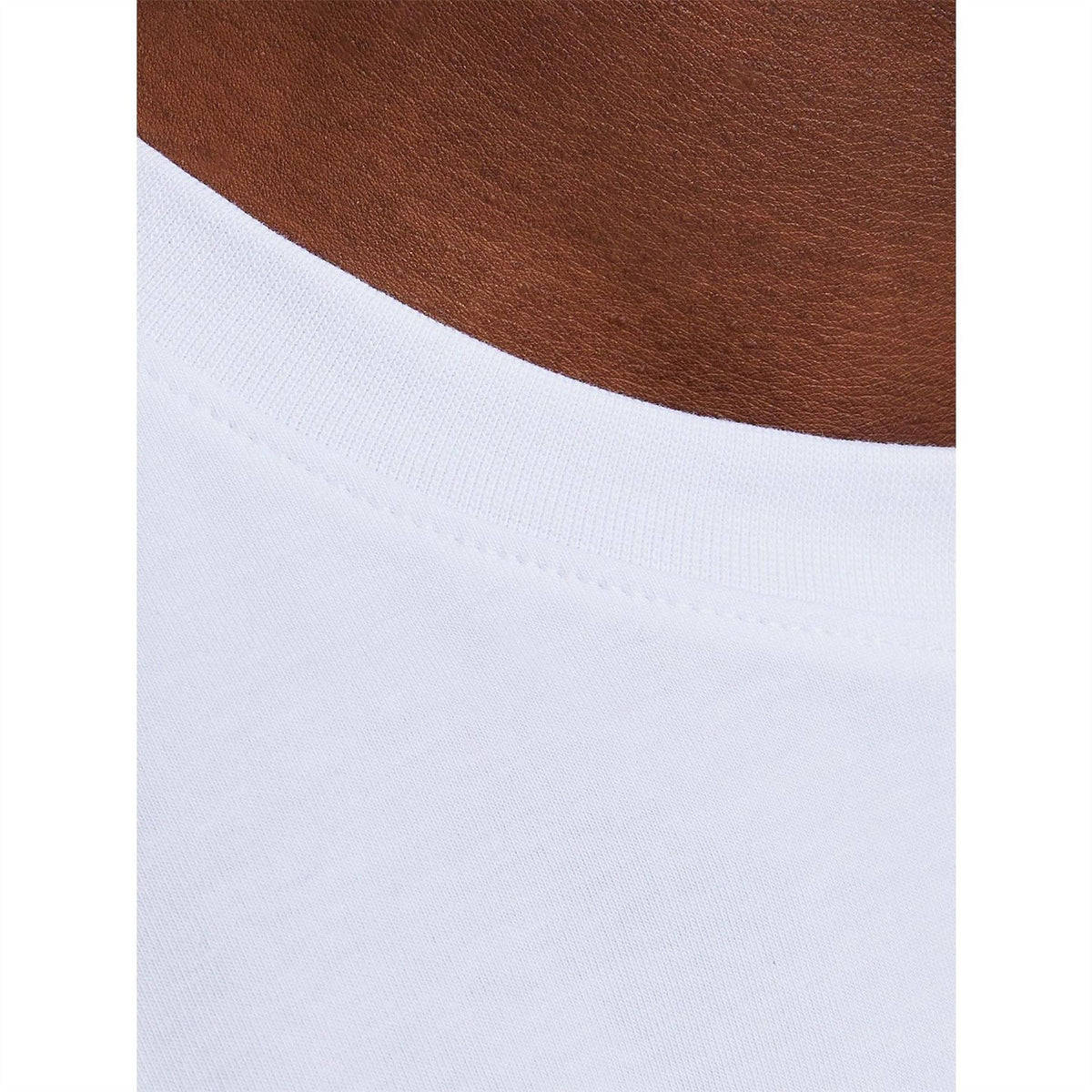 Jack and Jones Crew Neck Ribbed Collar Short Sleeve Jersey T-Shirt