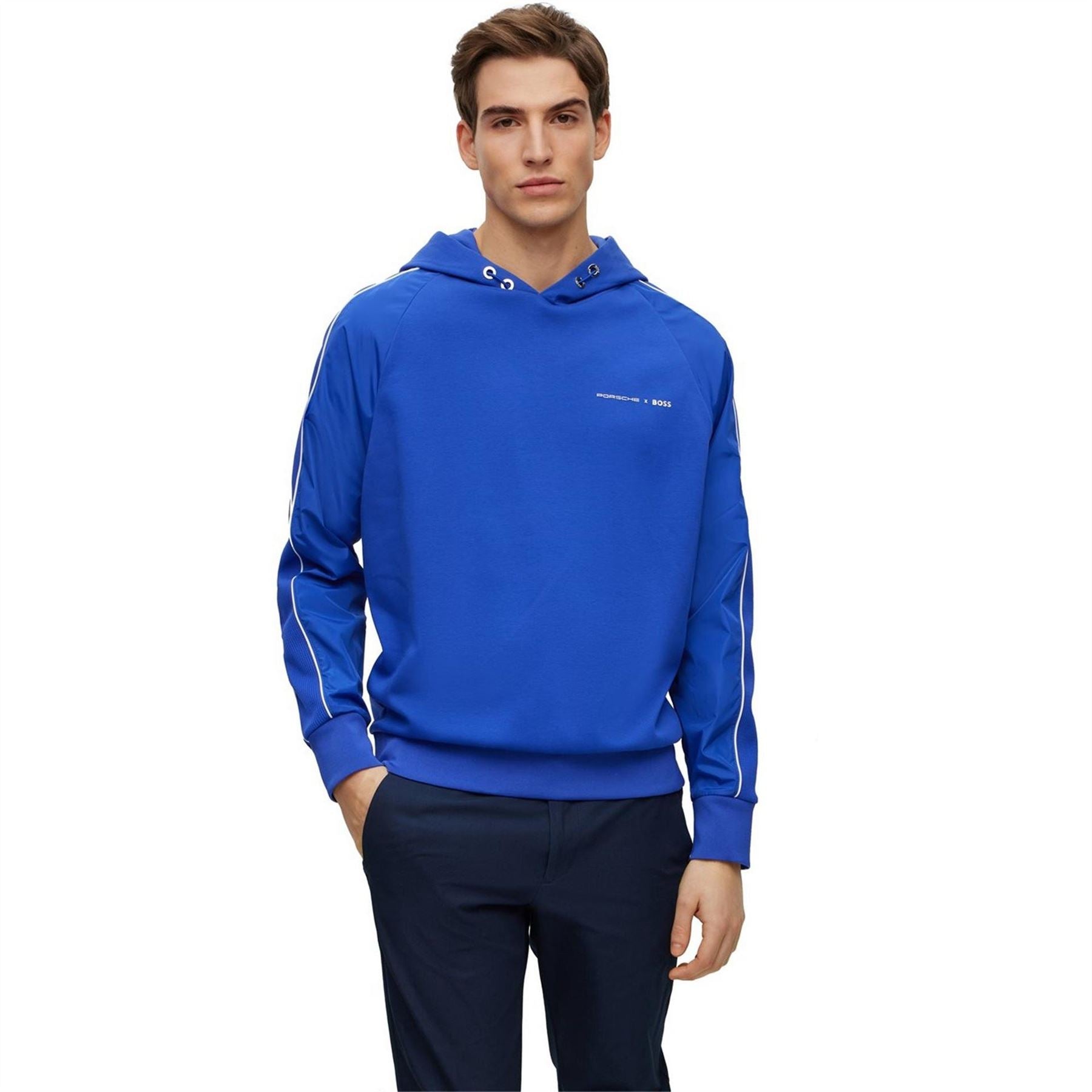 Boss Hooded Neck Raglan Sleeve Sweatshirt