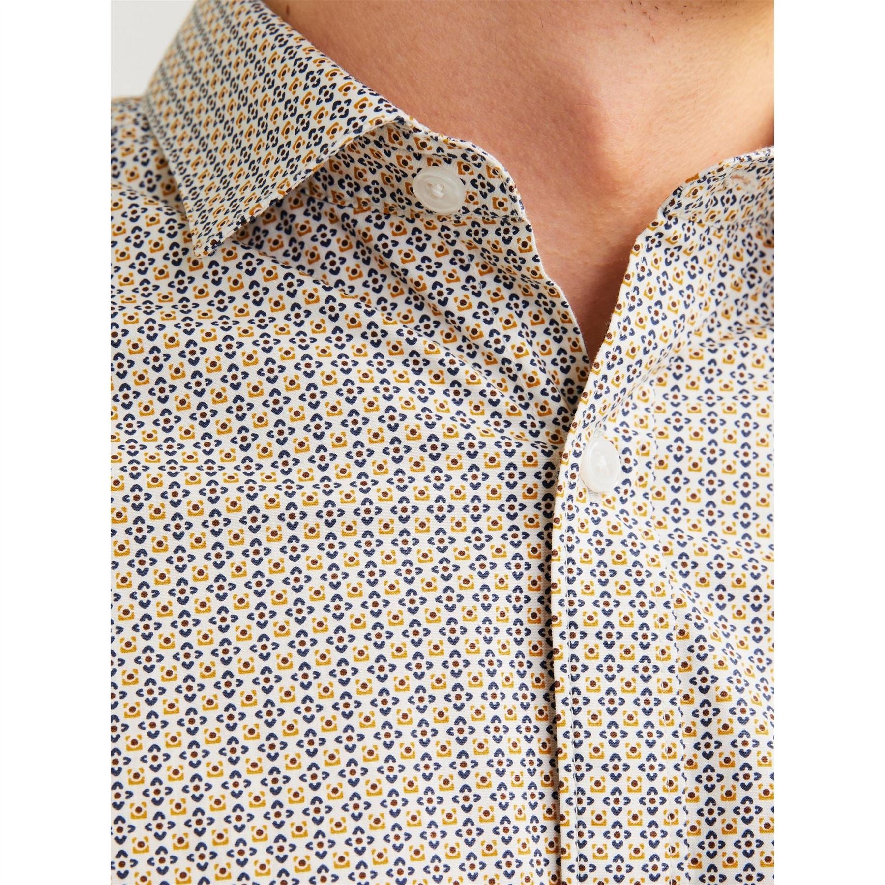 Jack and Jones All Over Print Slim Fit Dress Shirt