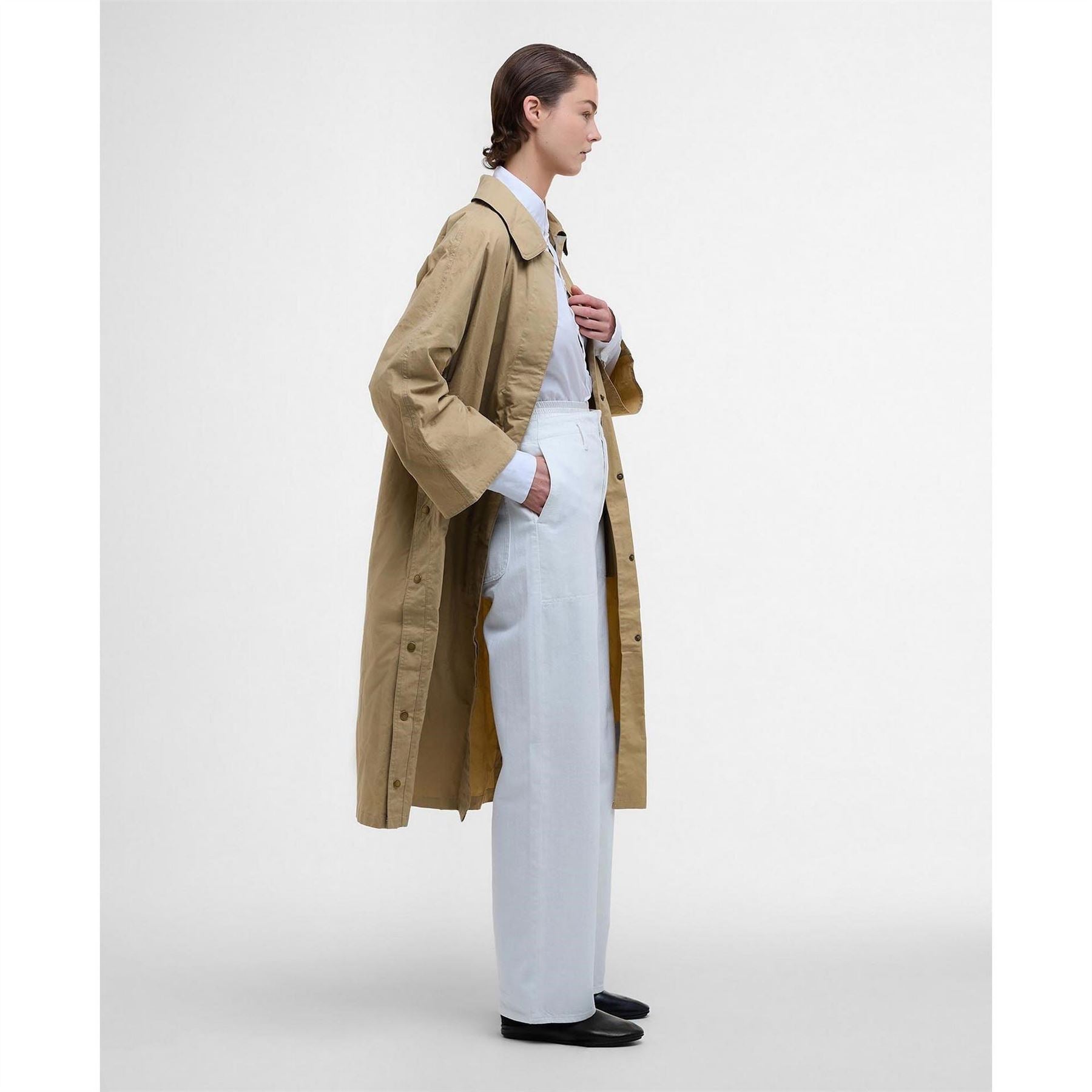 Barbour Lizzy Showerproof Waterproof Calf Length Long Sleeve Mac