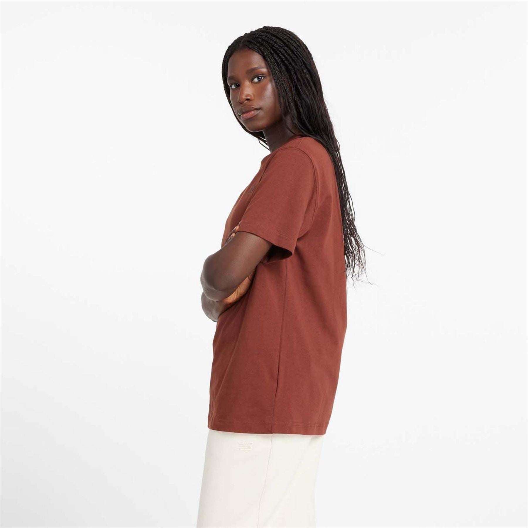 New Balance Womens Balance Nb Ath Jersey Tee Rok 2xl T-Shirt