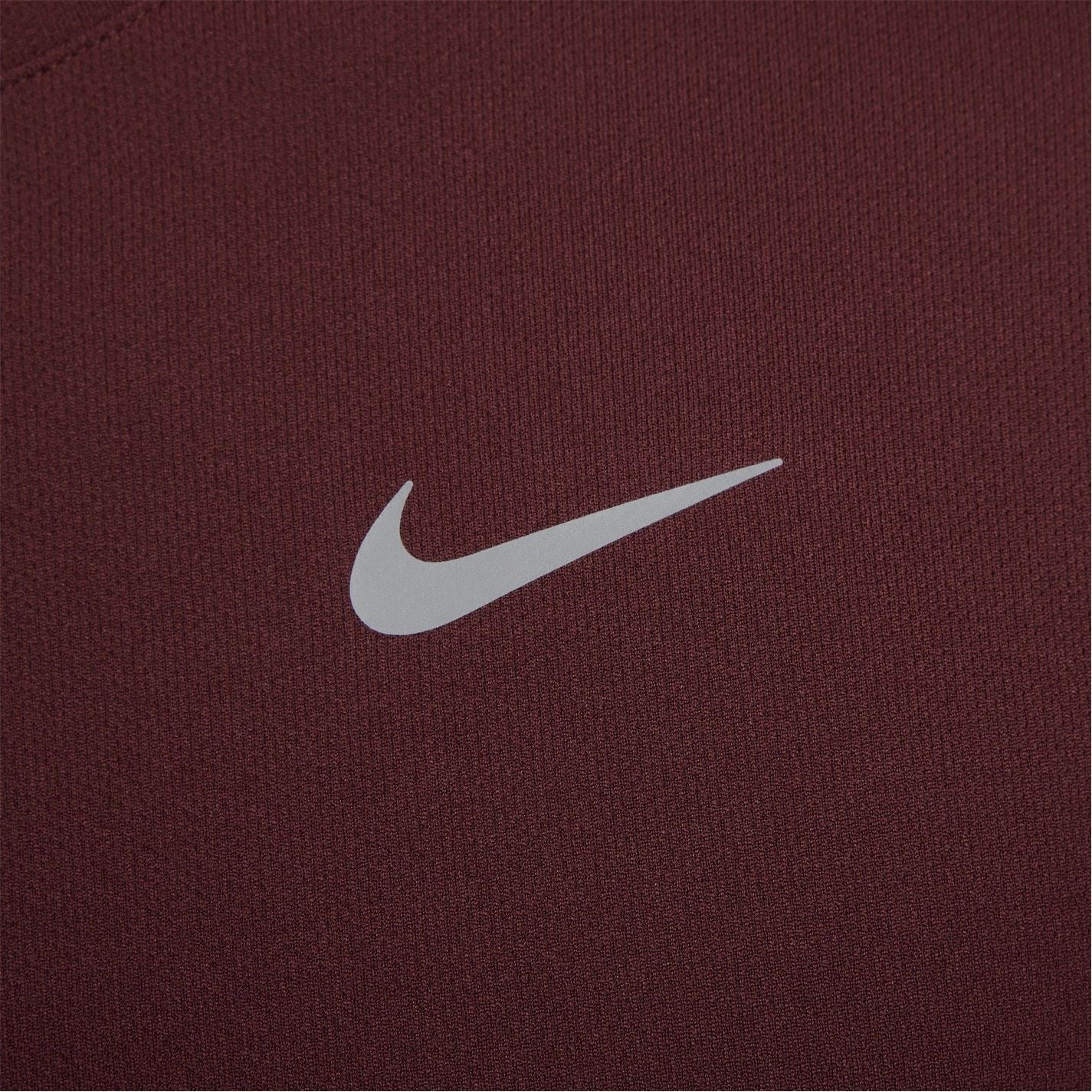 Nike Mens Miler Dri Fit Uv Long Sleeve Running Top