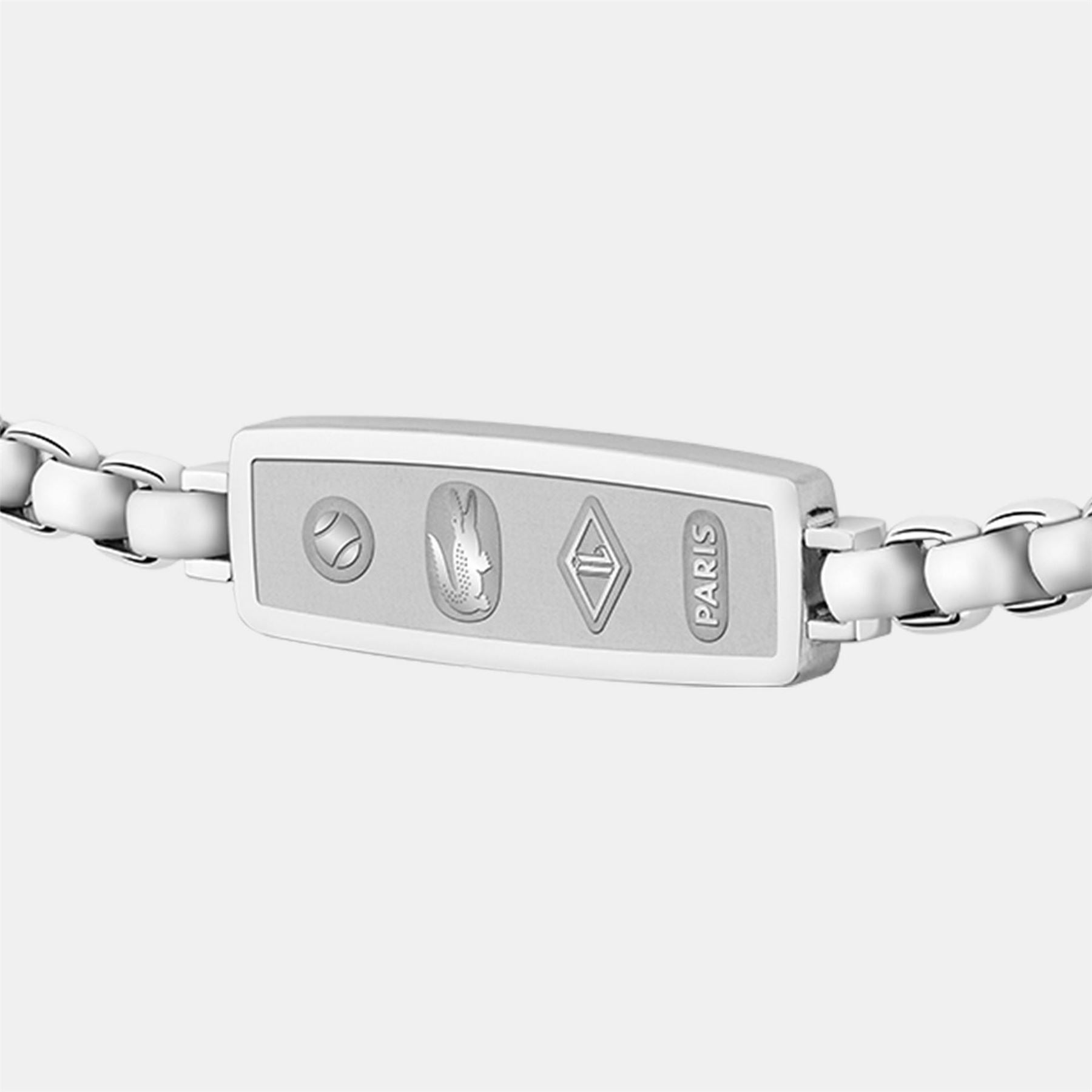 Lacoste Mens District Stainless Steel Reversible Pendant Bracelet