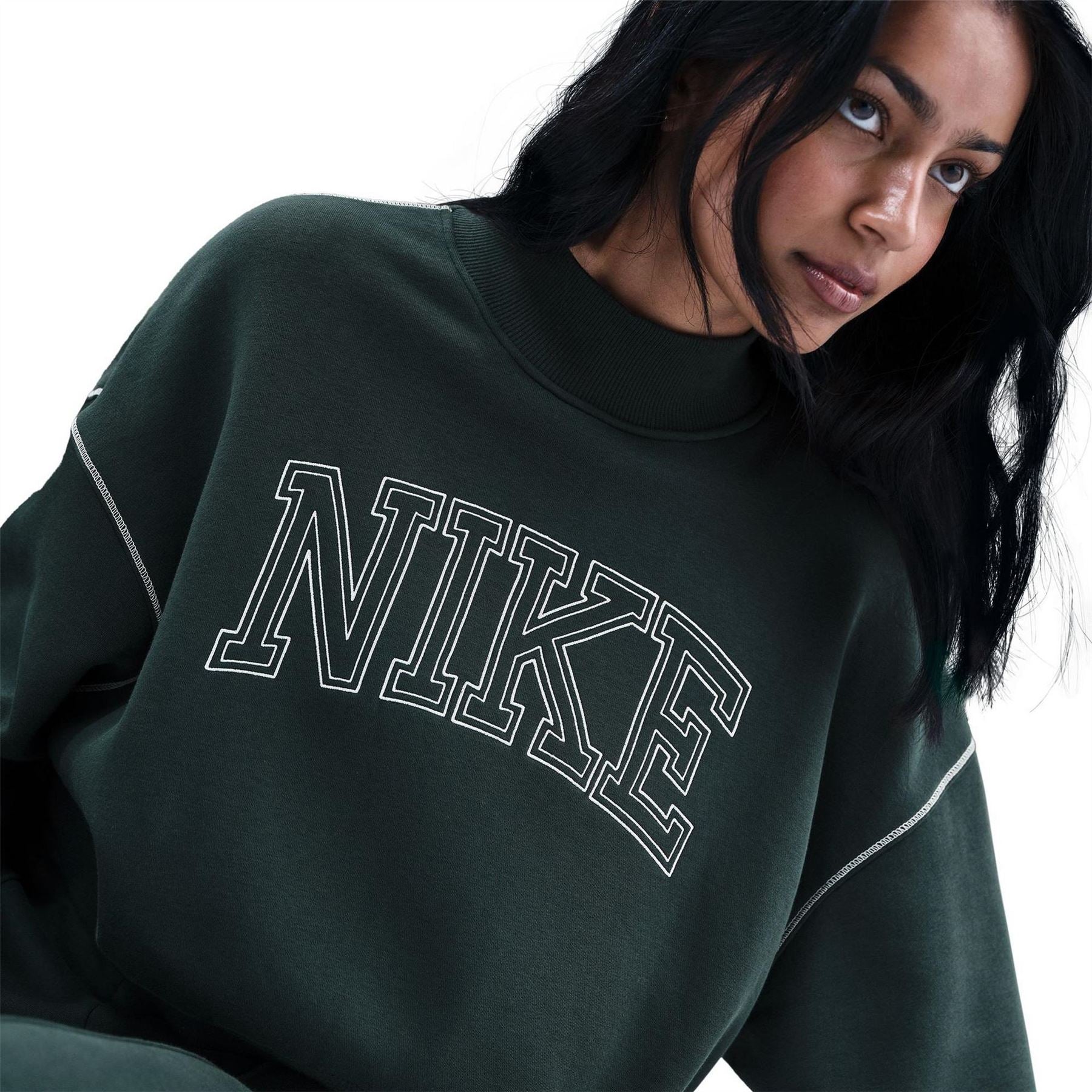 Nike Speed Mock Neck High Collar Long Sleeve Sweatshirt