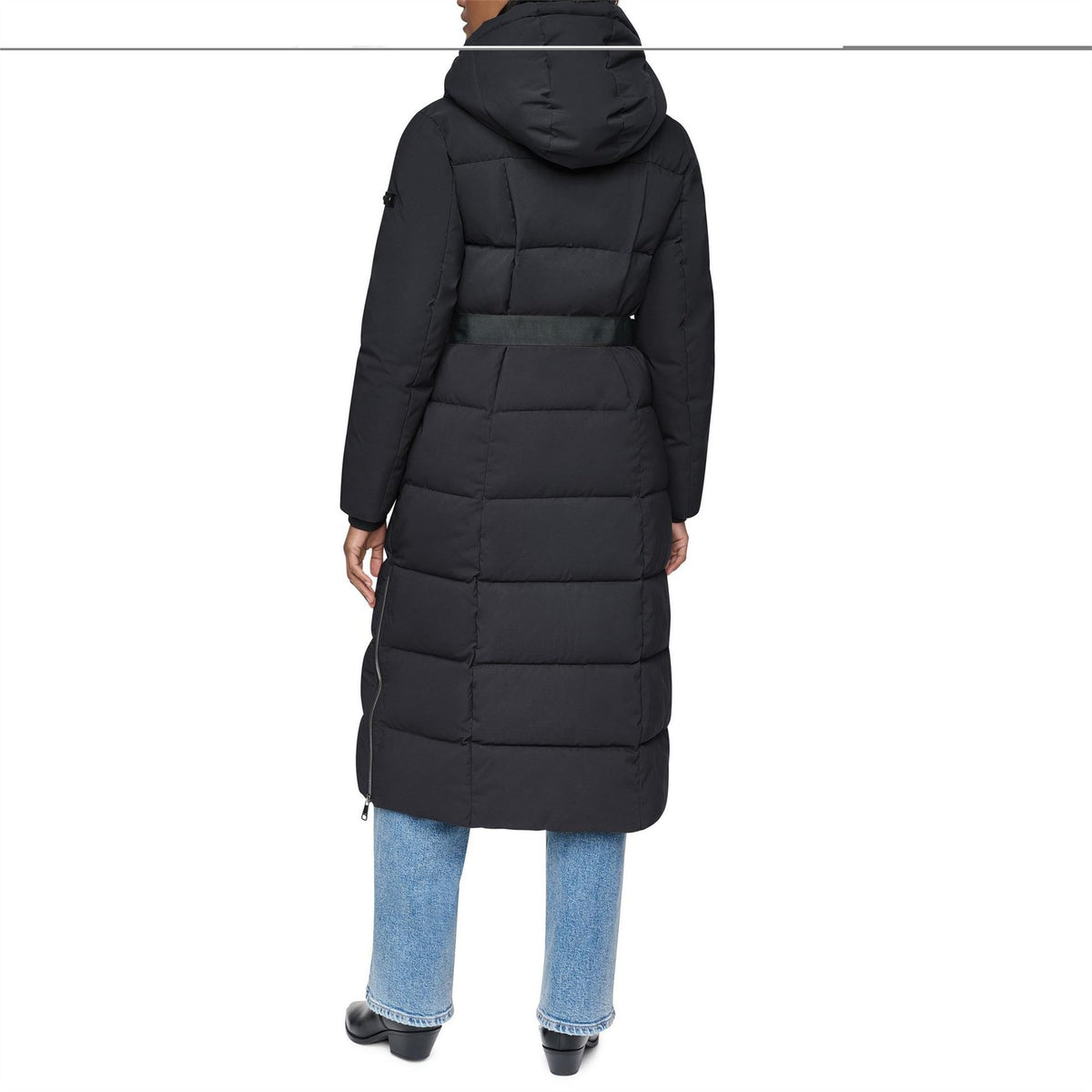 DKNY Outerwear Insulated Quilted Long Puffer Jacket
