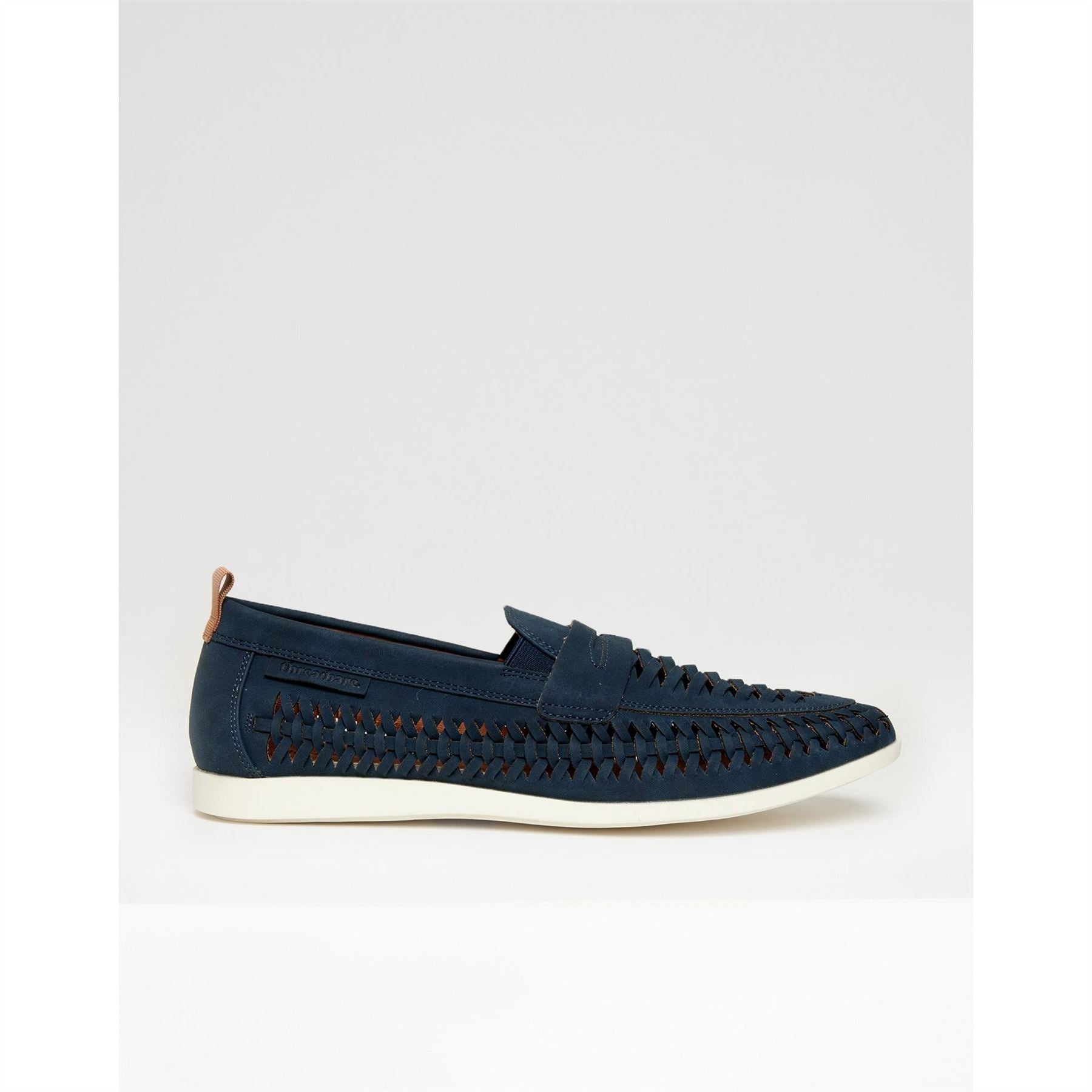 Threadbare Aaron Woven Embellished Penny Loafers