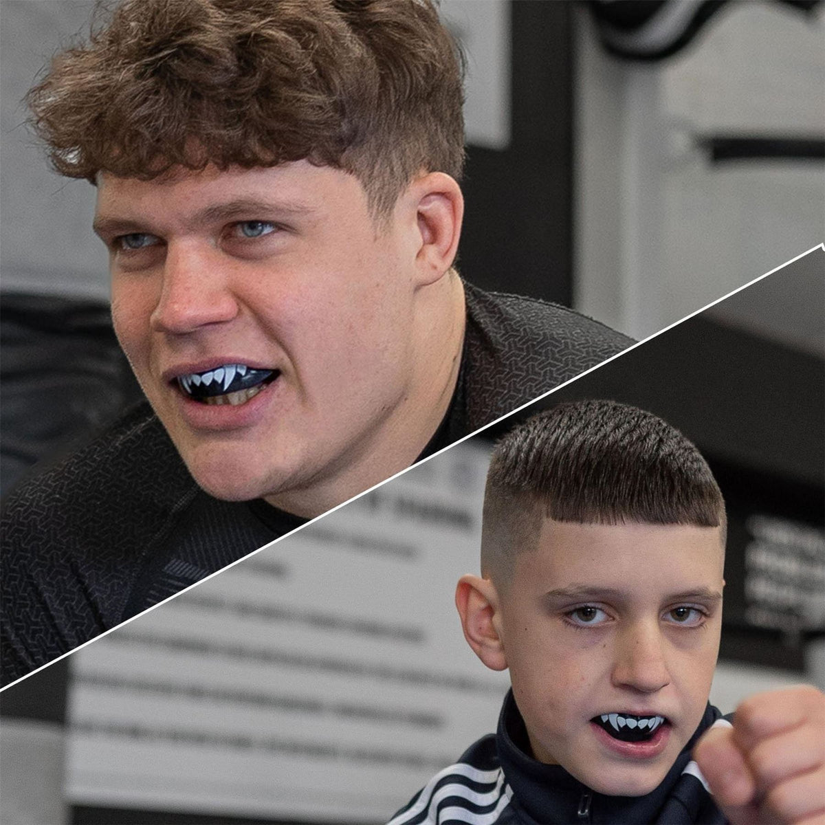 Safejawz Extro Series Black Fangz Sports Mouthguard