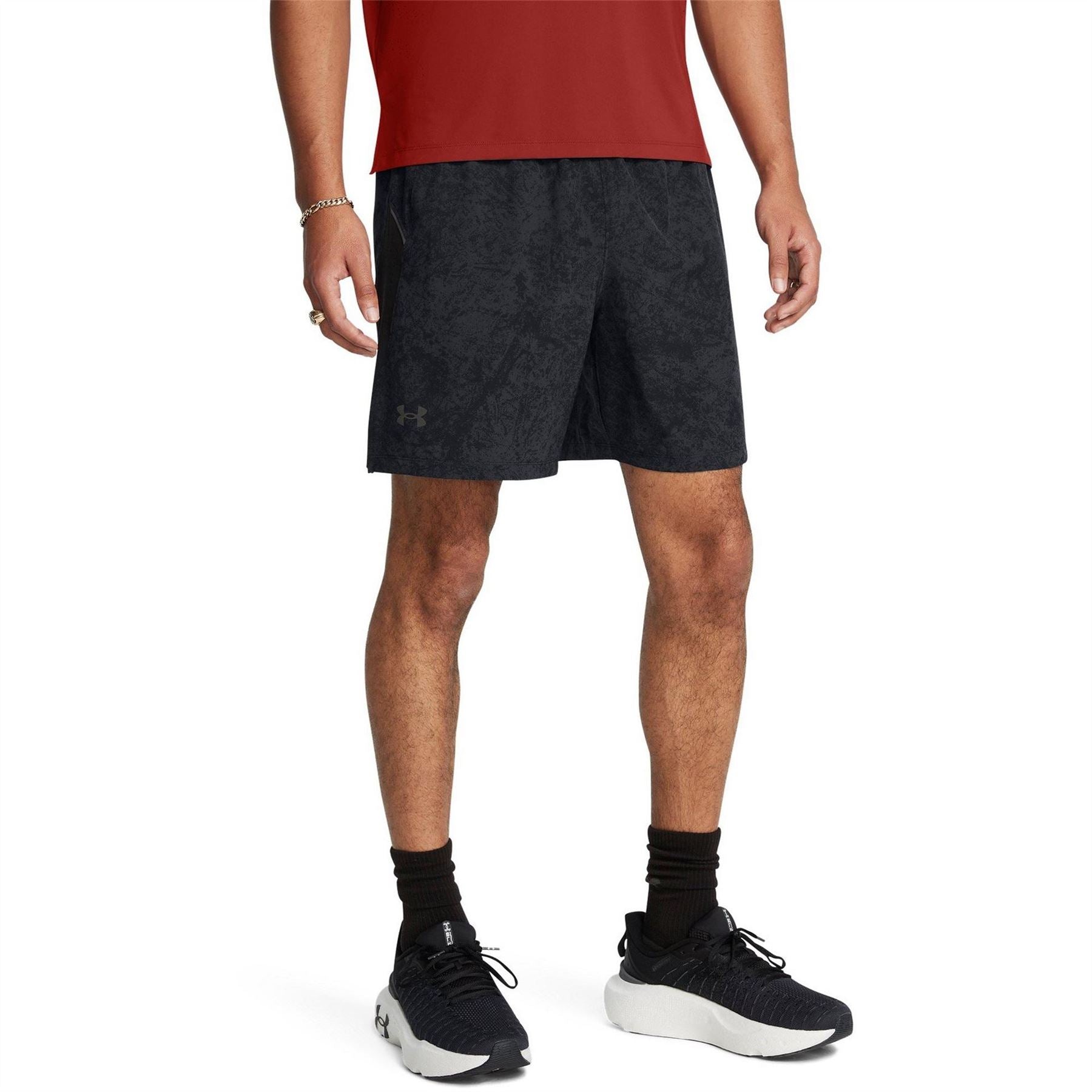 Under Armour Mens Armour Ua Launch Pro 7 Printed Shorts Running Shorts