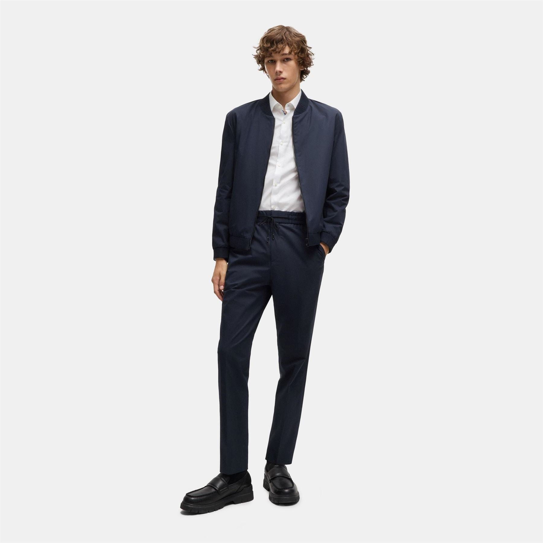 Hugo Howard231x Solid Patterned Straight Joggers