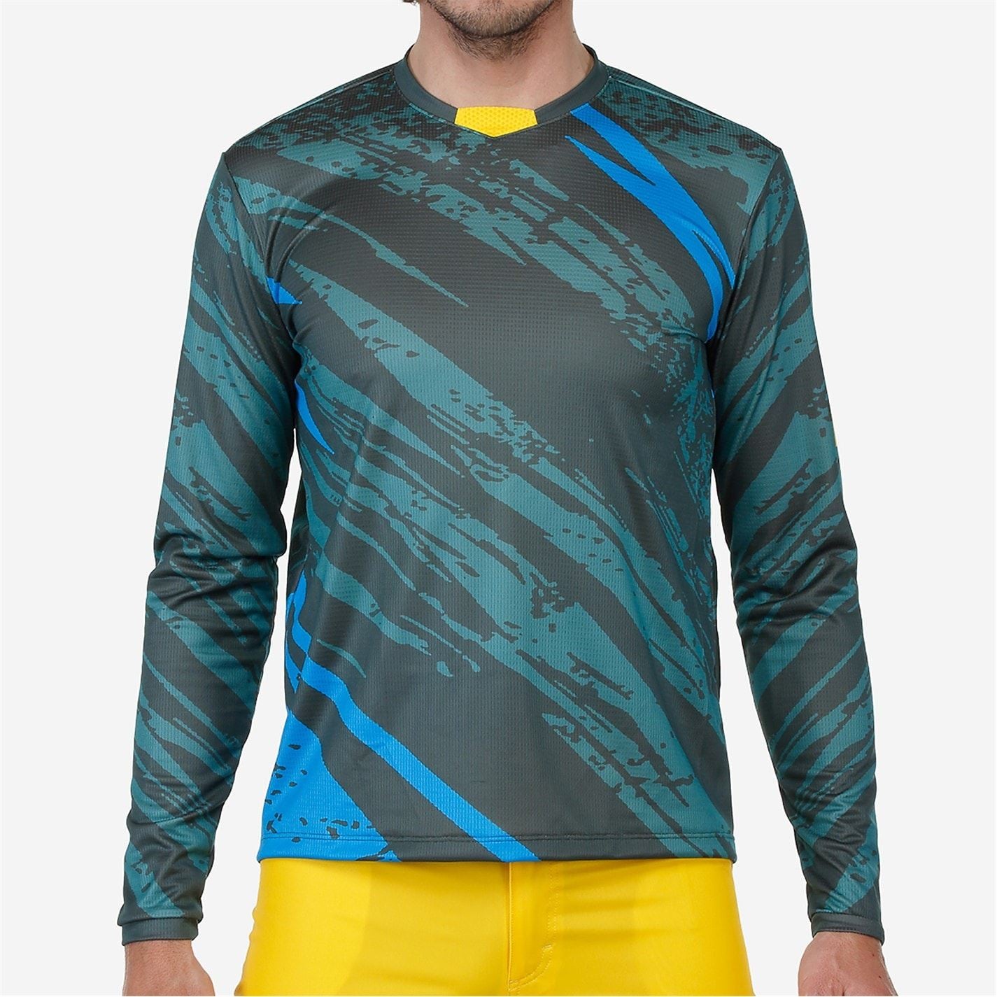Bicycle Line Ponente UPF 30+ V Neck Long Sleeve Cycling Jersey