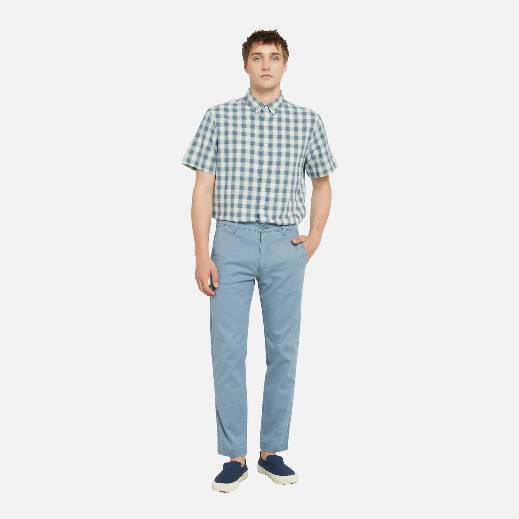 Levis Xx Solid Patterned Straight Chinos