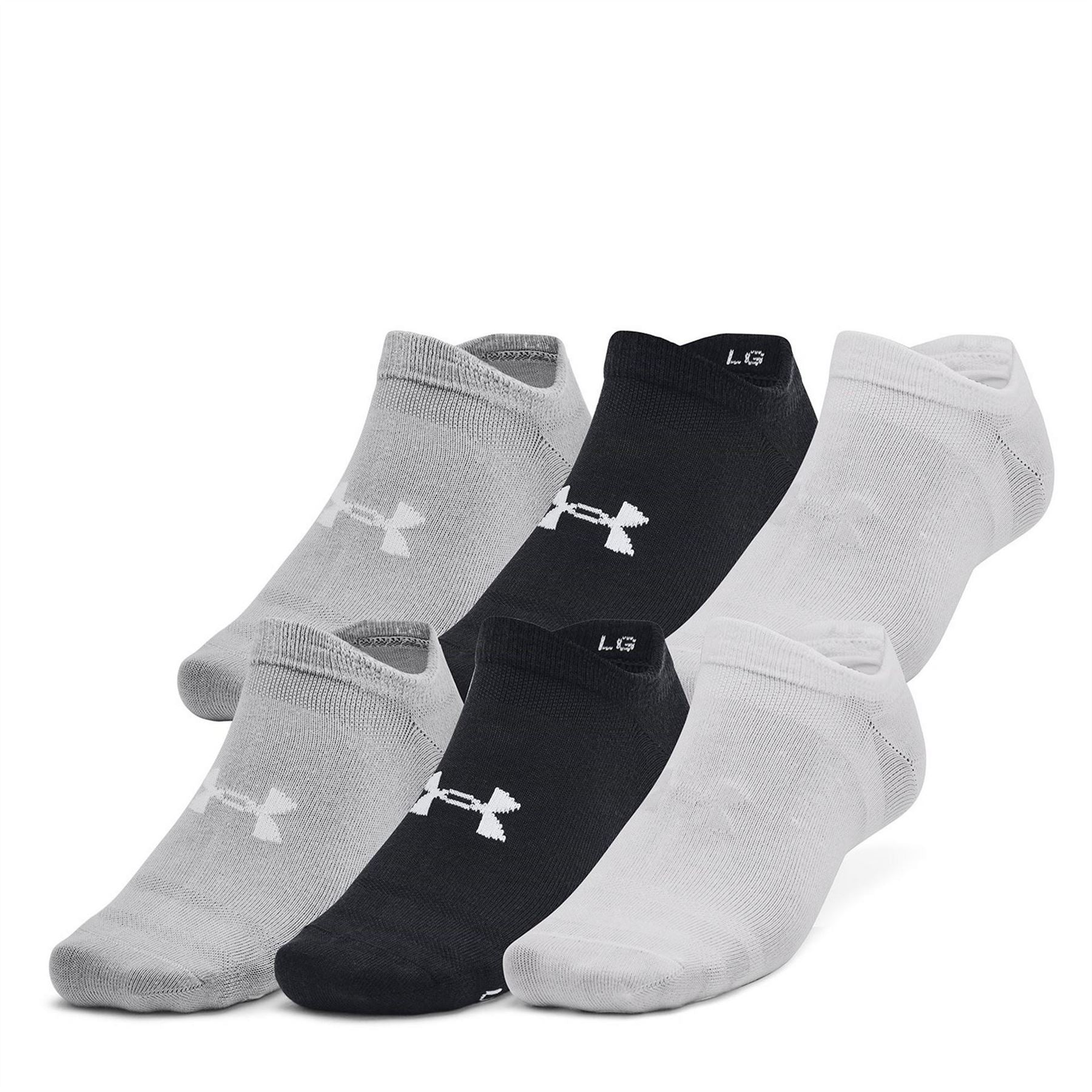 Under Armour Armour Essential 6 Pack No Show Socks Unisex