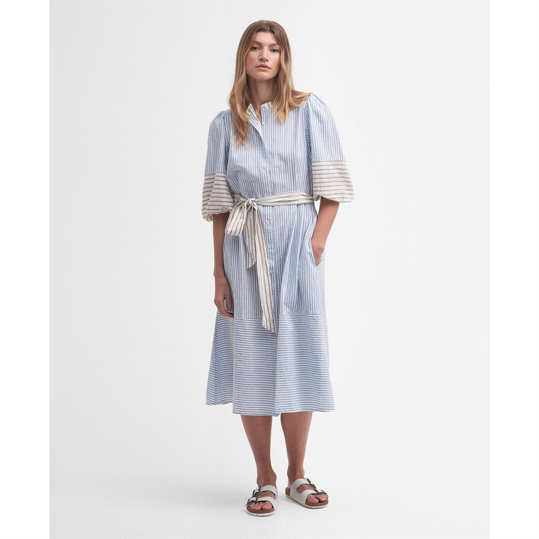 Barbour Striped Shirt Dress