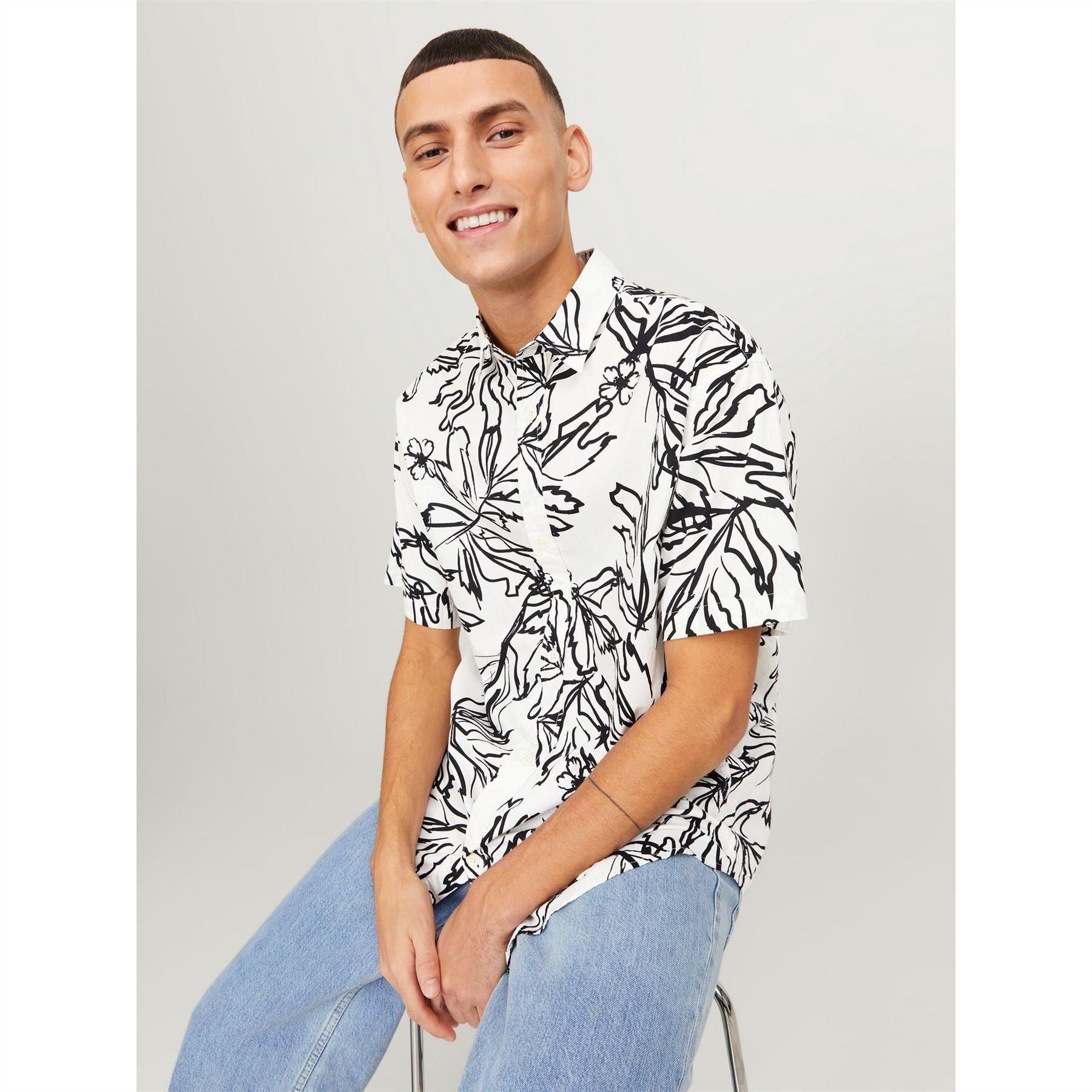 Jack and Jones All Over Print Short Sleeve Shirt