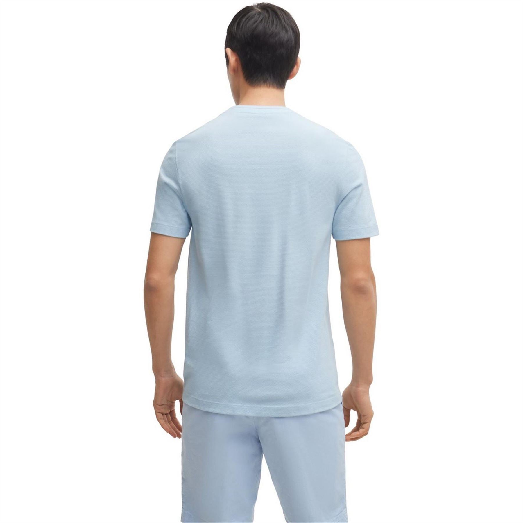 Boss Tiburt Bubble Structure Cotton Short Sleeve T-Shirt