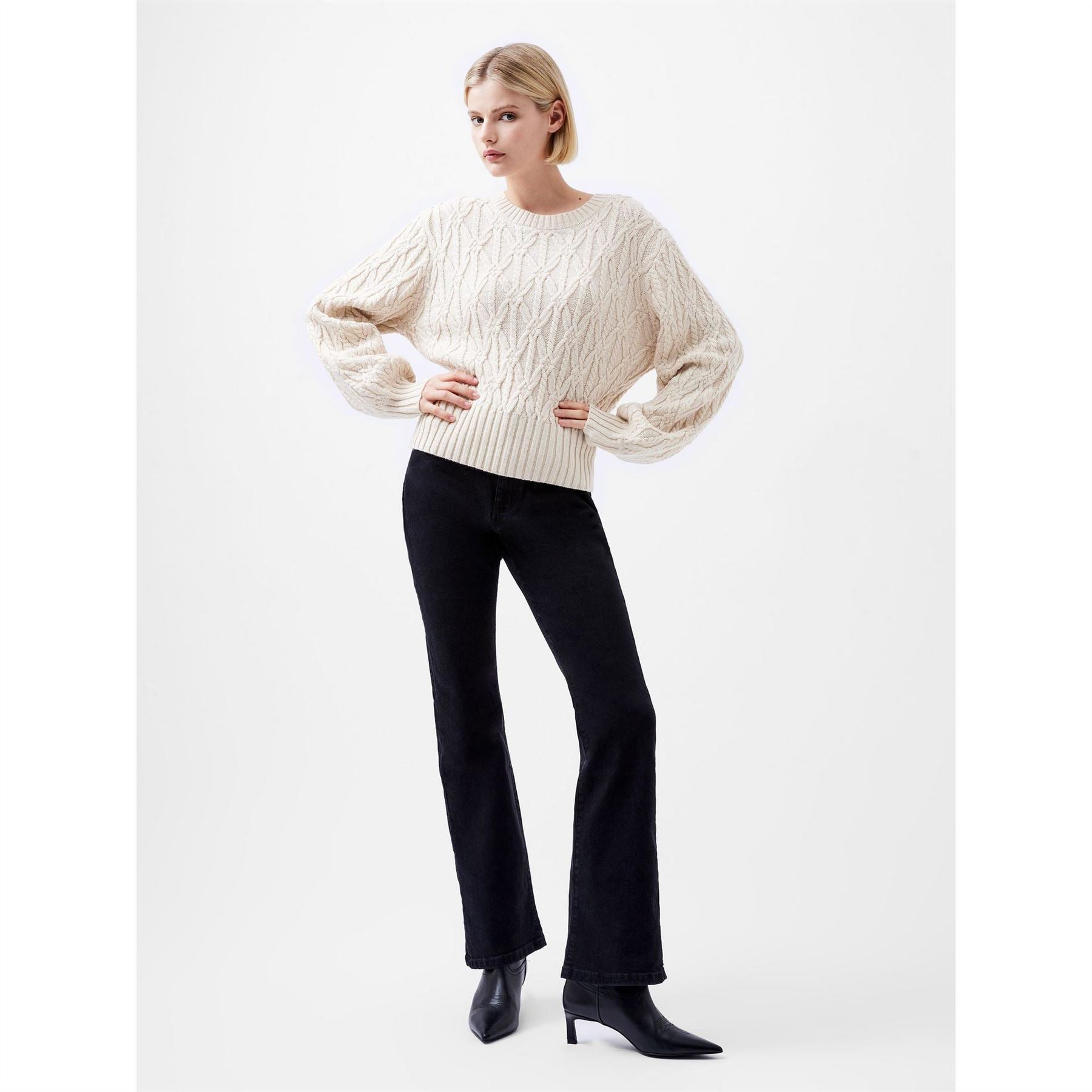 French Connection Layon Knitted Crew Neck Jumper
