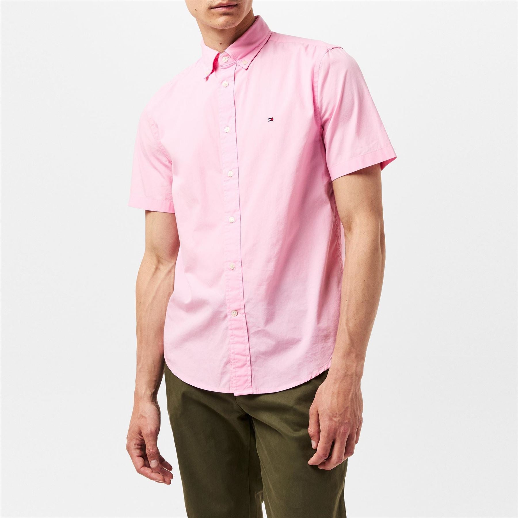 Tommy Hilfiger Poplin Regular Fit Button Down Collar Shirt