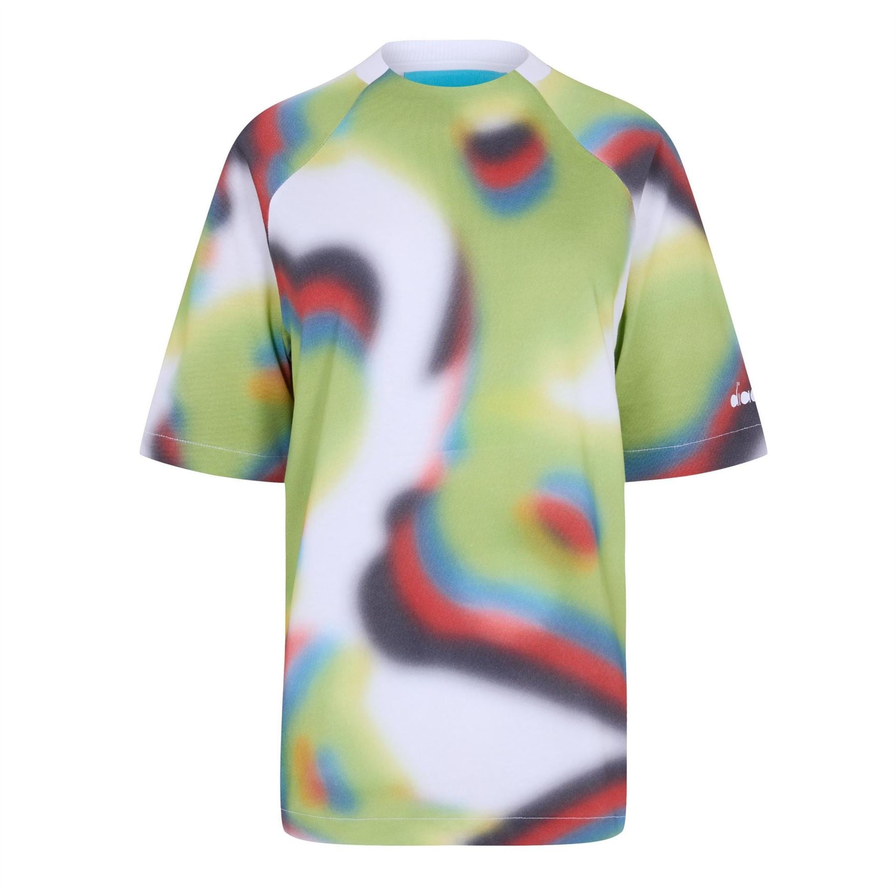 Diadora Womens Flowers Short Sleeve T-Shirt Aop