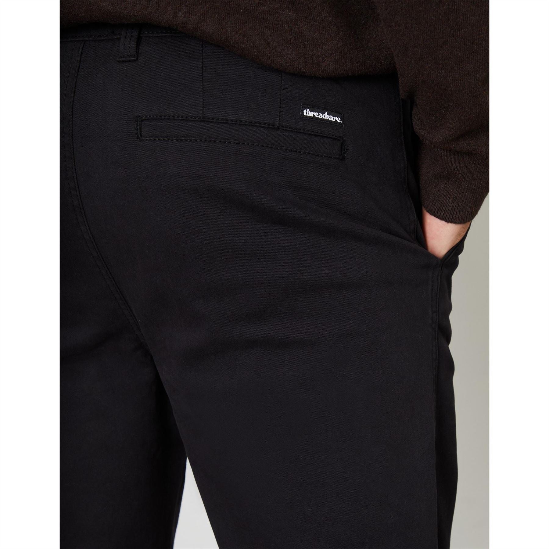 Threadbare Fog Chino Straight Solid Patterned