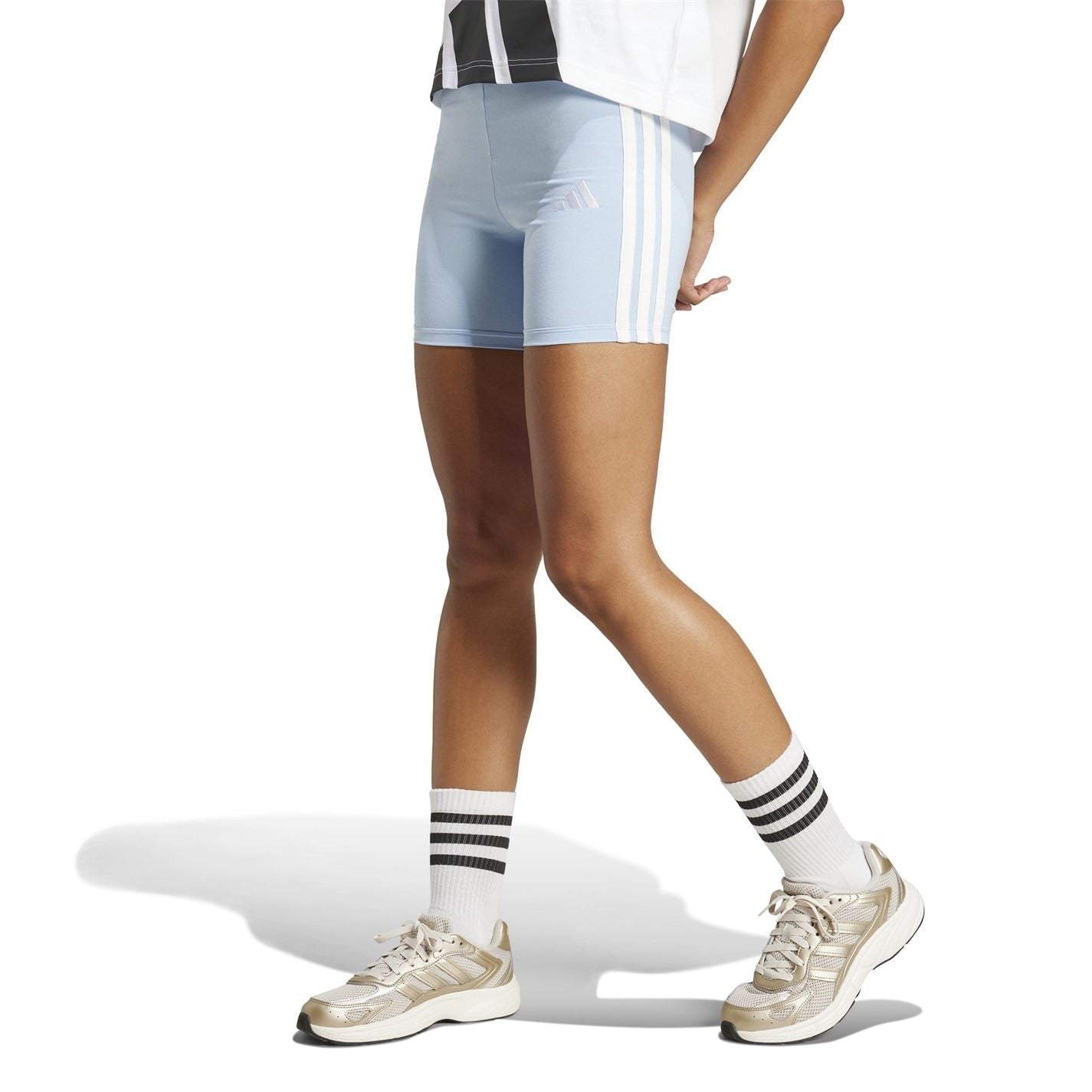 adidas Womens Essential 3 Stripe Shorts
